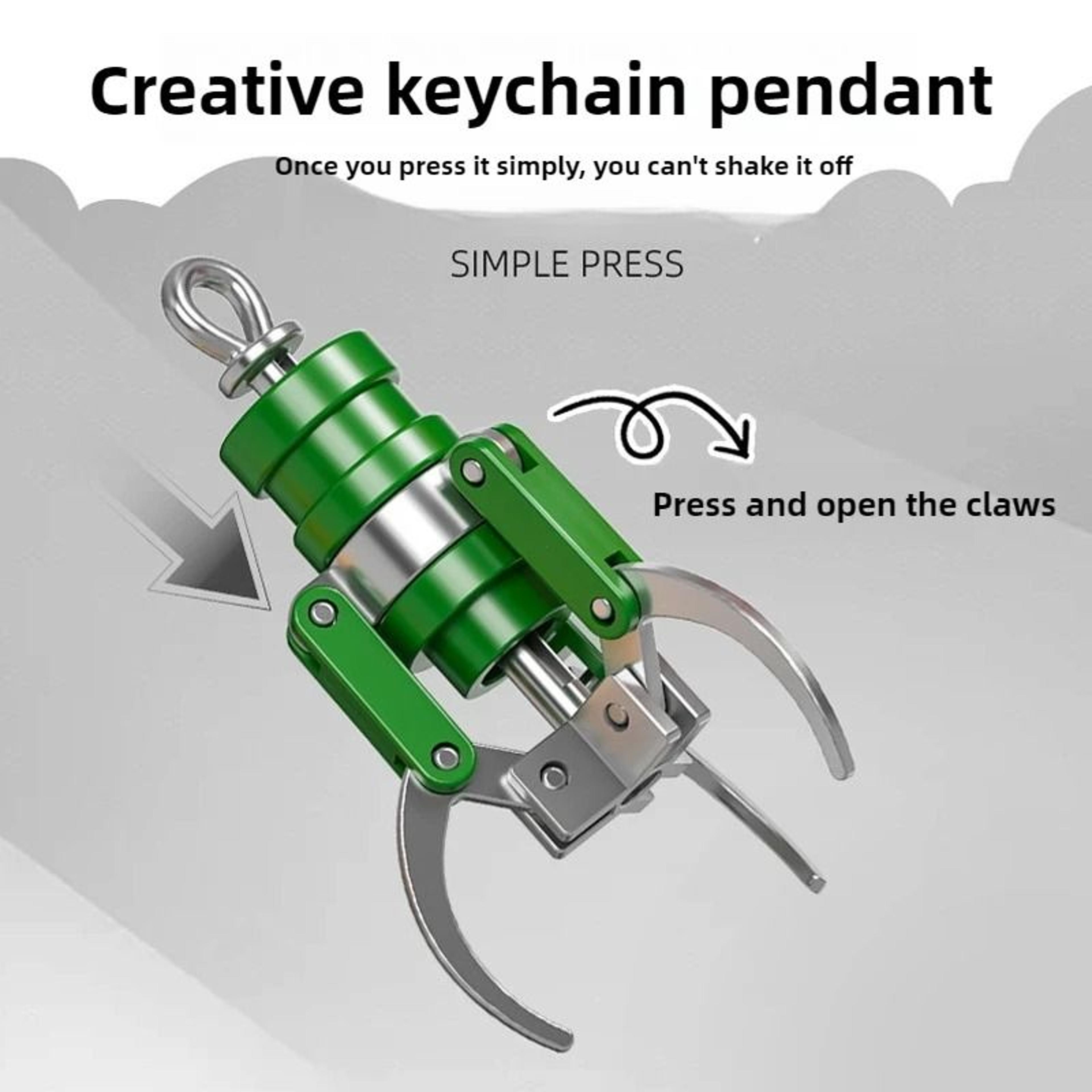 Mini Claw Grabber Keychain Fidget Toy Mechanical Gripper Pendant 3