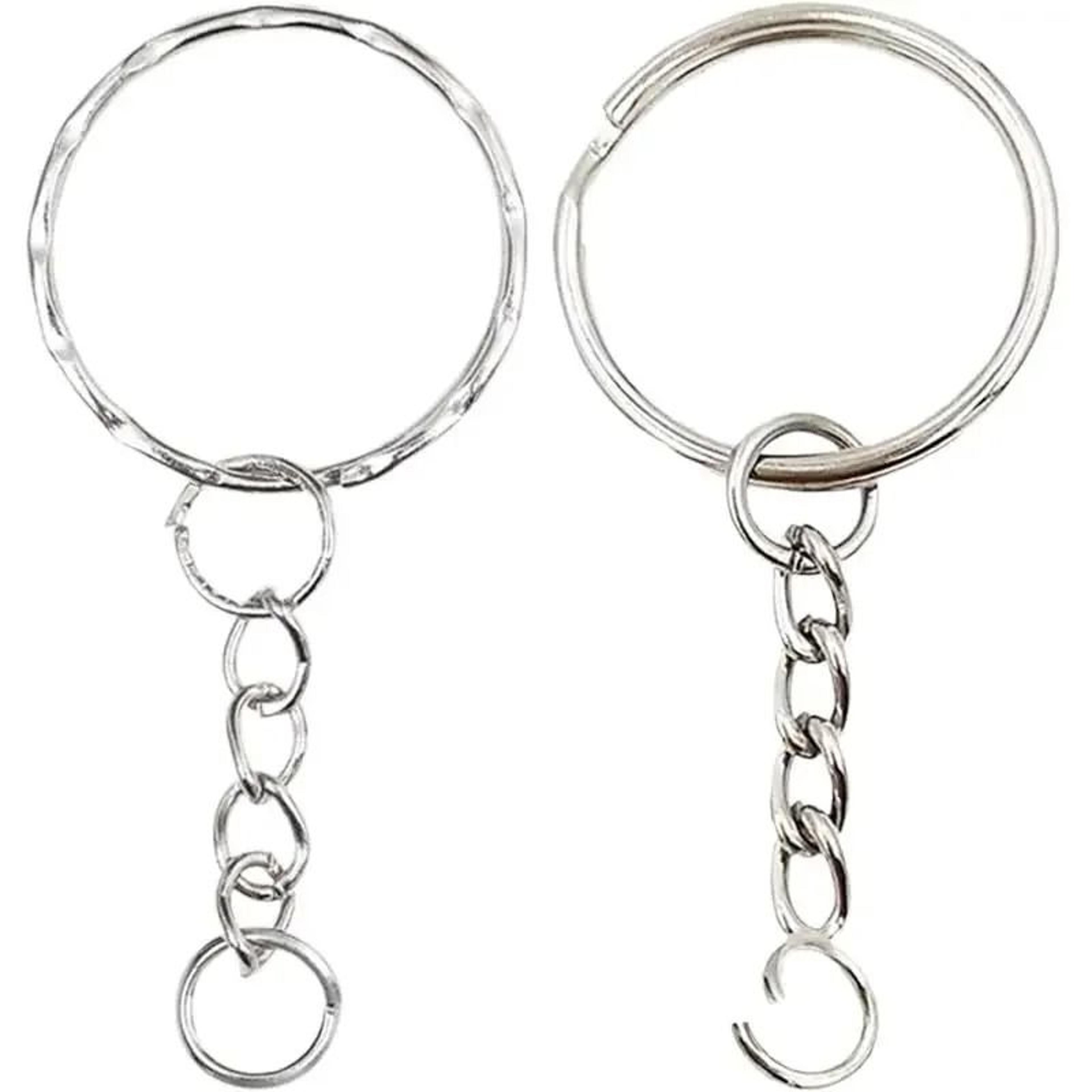 Stainless Steel Key Ring Set With Split Rings And Lobster Clasps 4