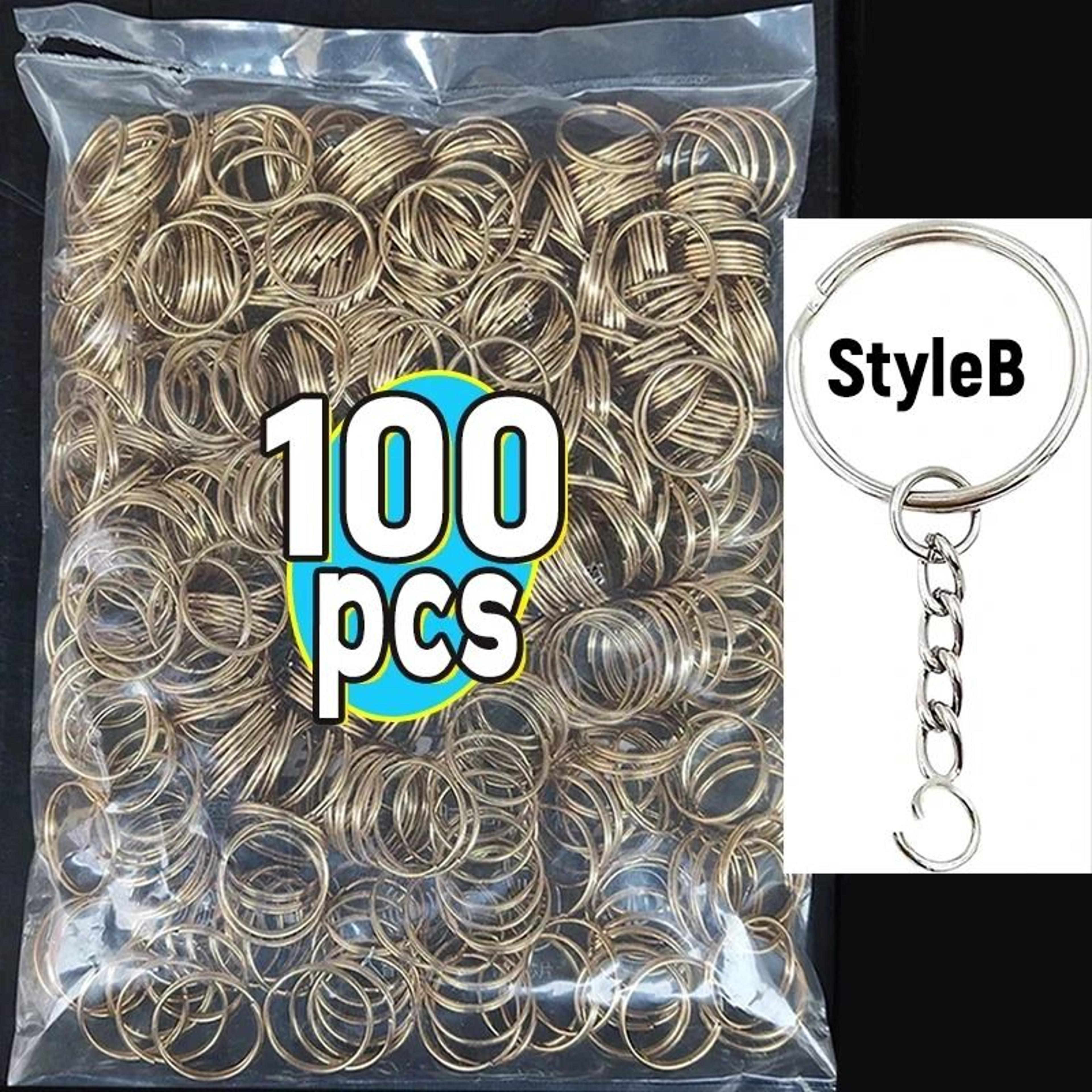 Stainless Steel Key Ring Set With Split Rings And Lobster Clasps 6