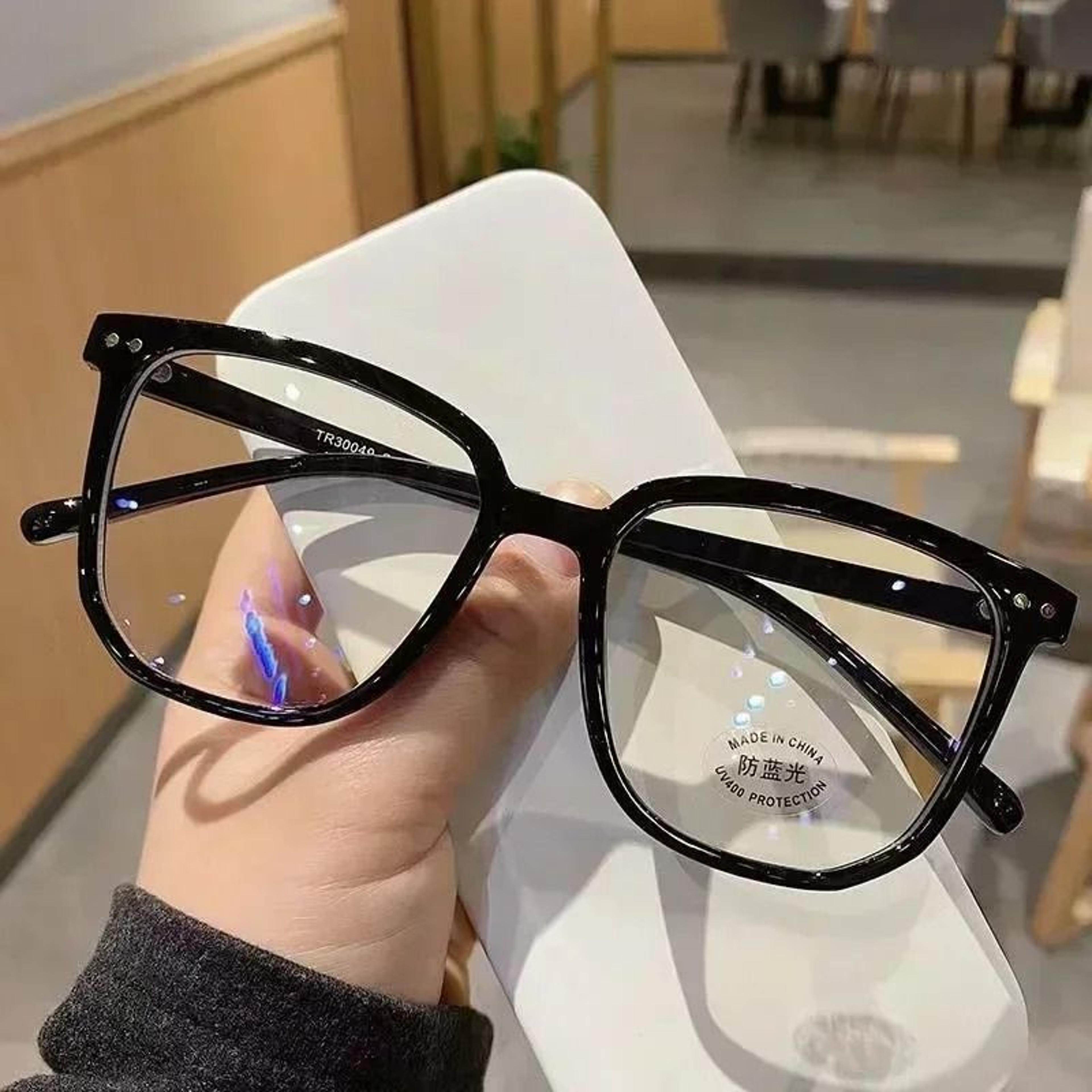 Blue Light Blocking Glasses Square Transparent Frame Eyewear 7