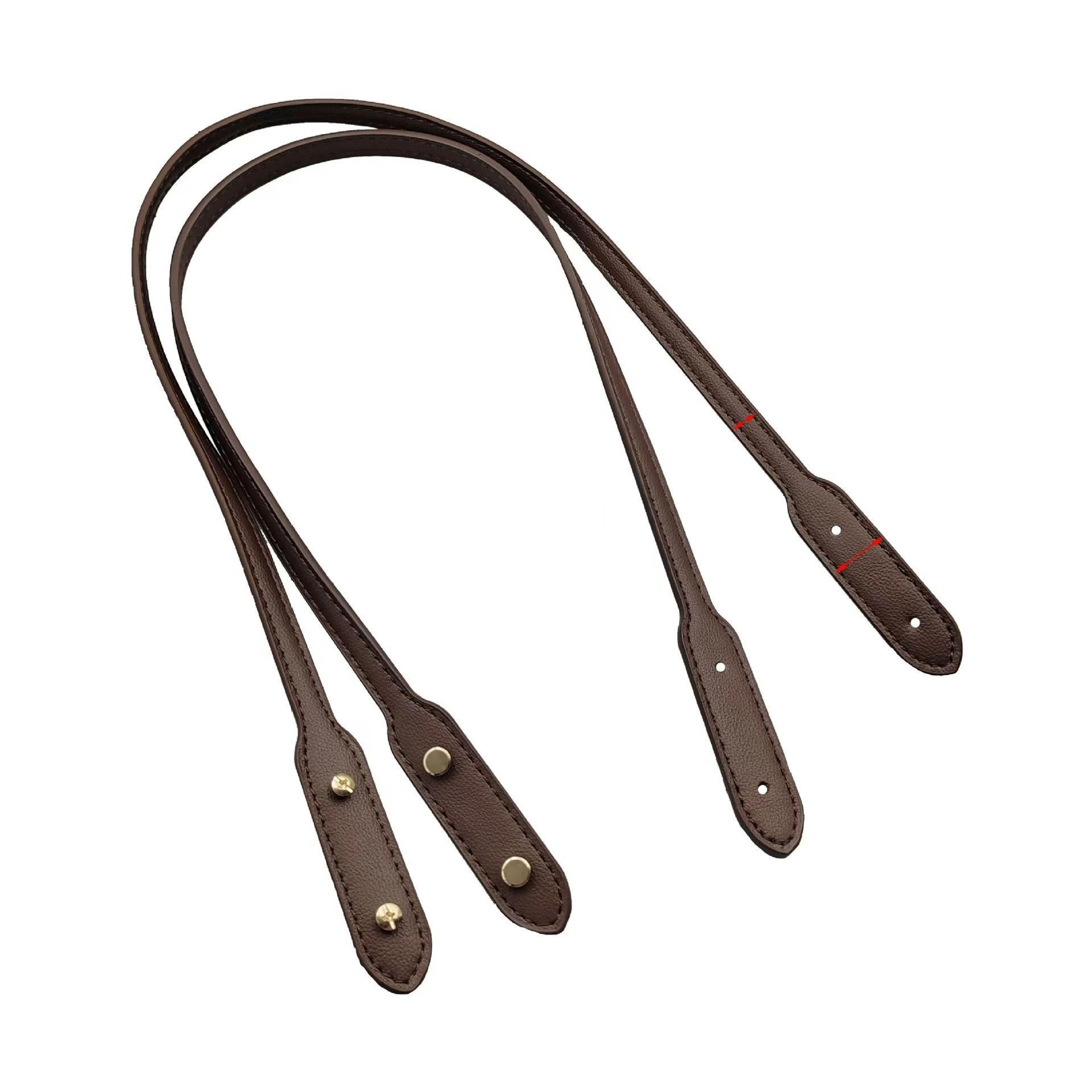Detachable PU Leather Bag Handle Straps With Rivets Replacement Handles 7