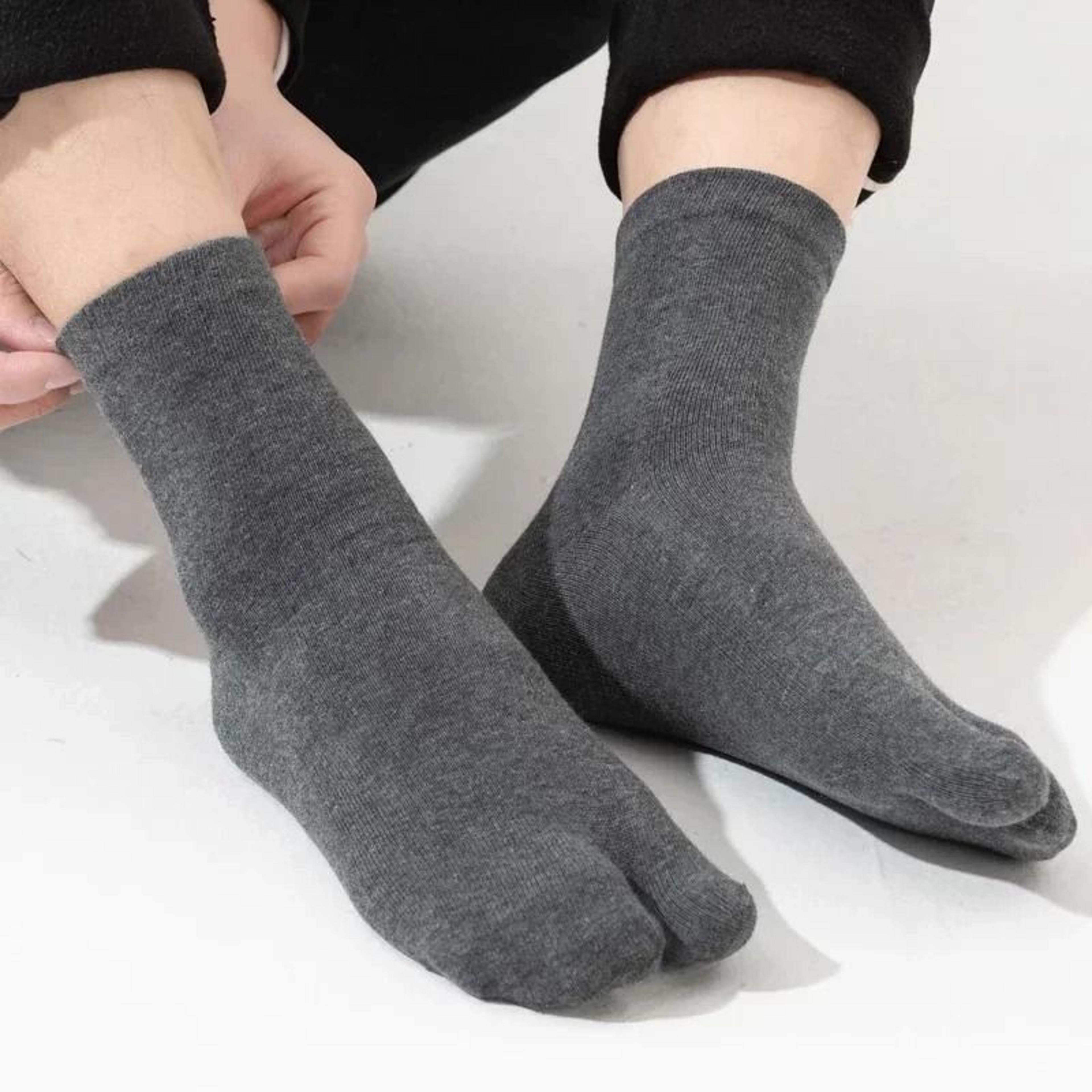 Mens Five Finger Toe Socks Breathable Athletic Split Toe Comfort Socks 5