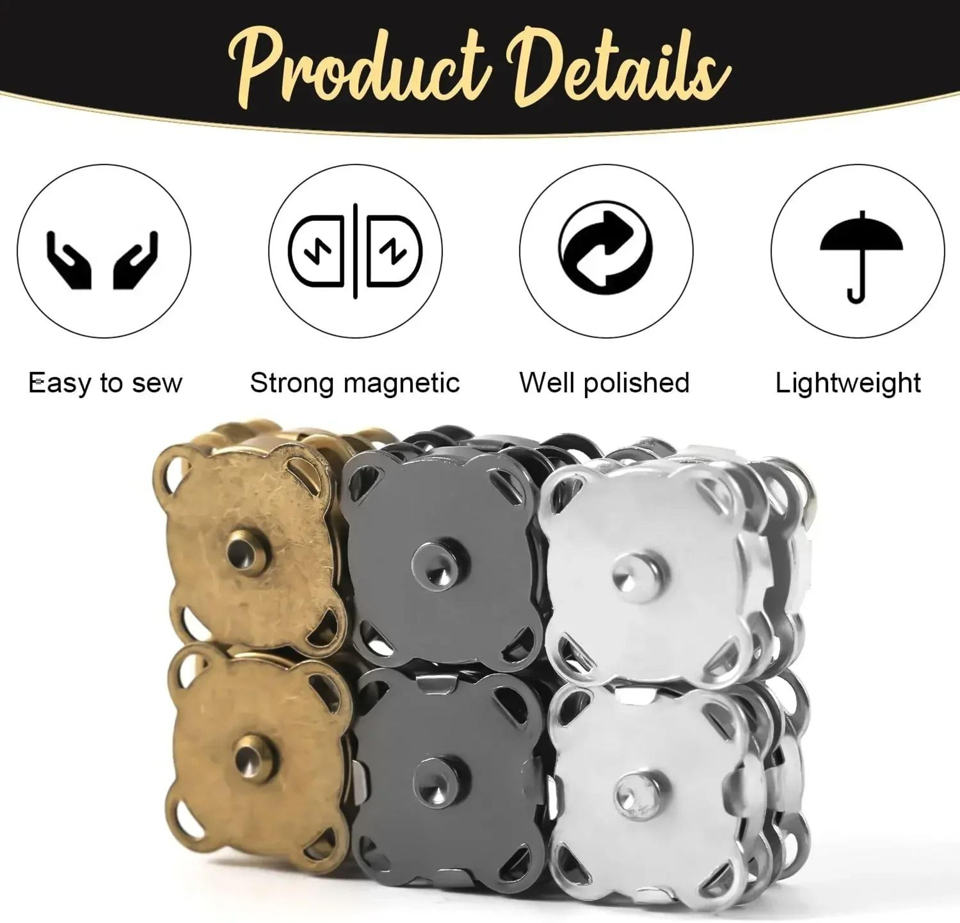 Magnetic Snap Button Closures For Handbags Wallets And DIY Craft Projects 1
