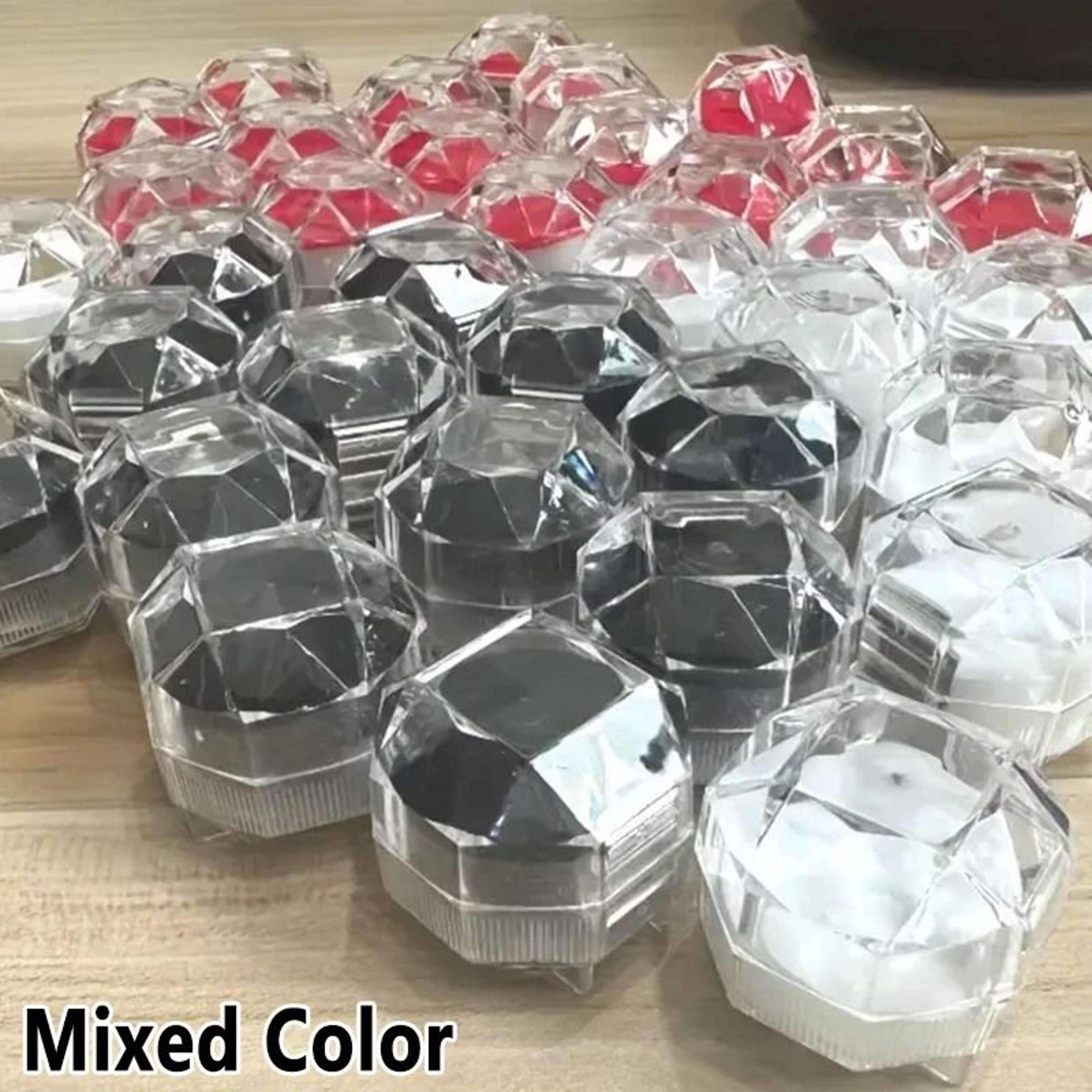 Clear Jewelry Gift Boxes Transparent Ring And Earring Display Cases 6