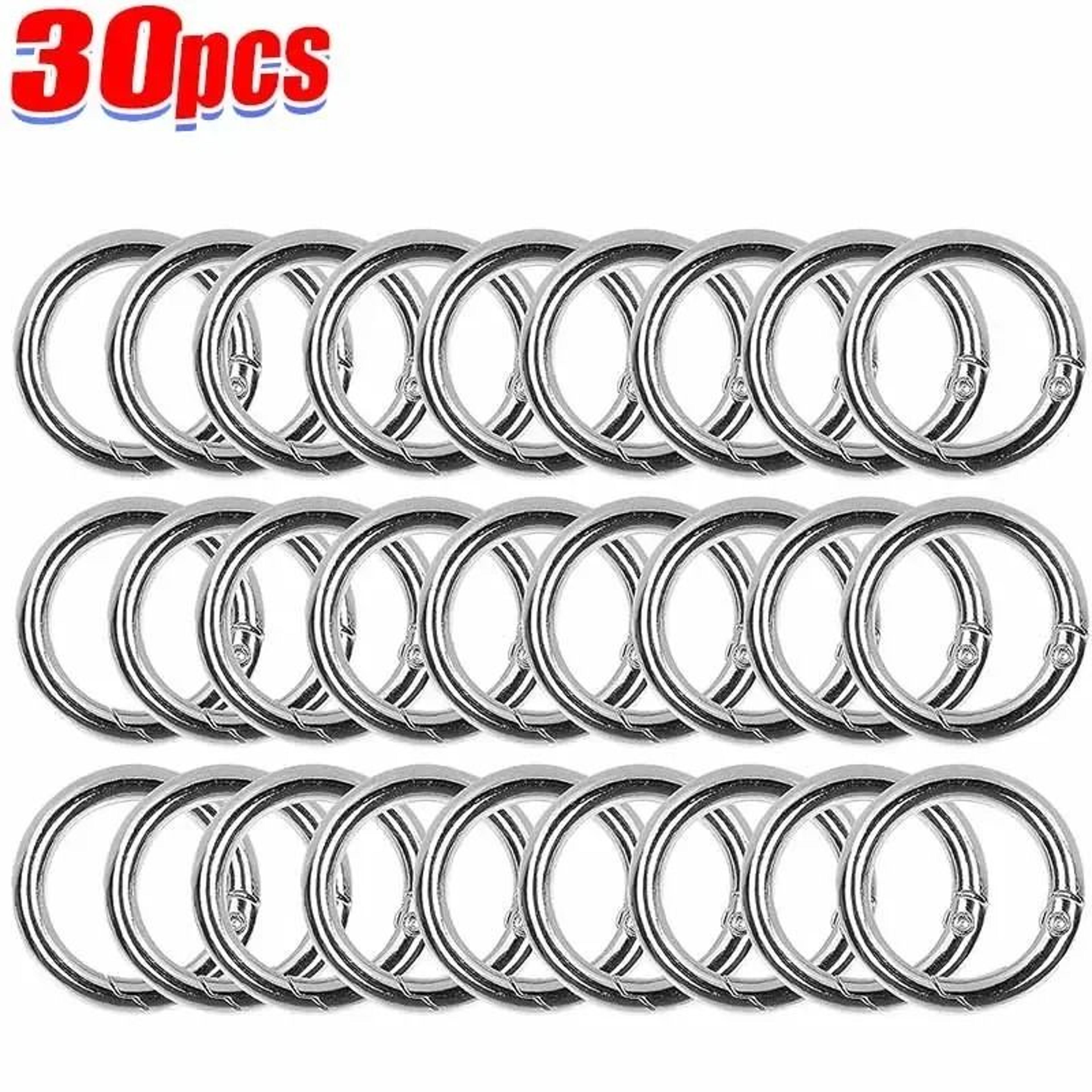 Spring O Ring Clasps Openable Round Carabiner Clips For Jewelry And Keychains 11