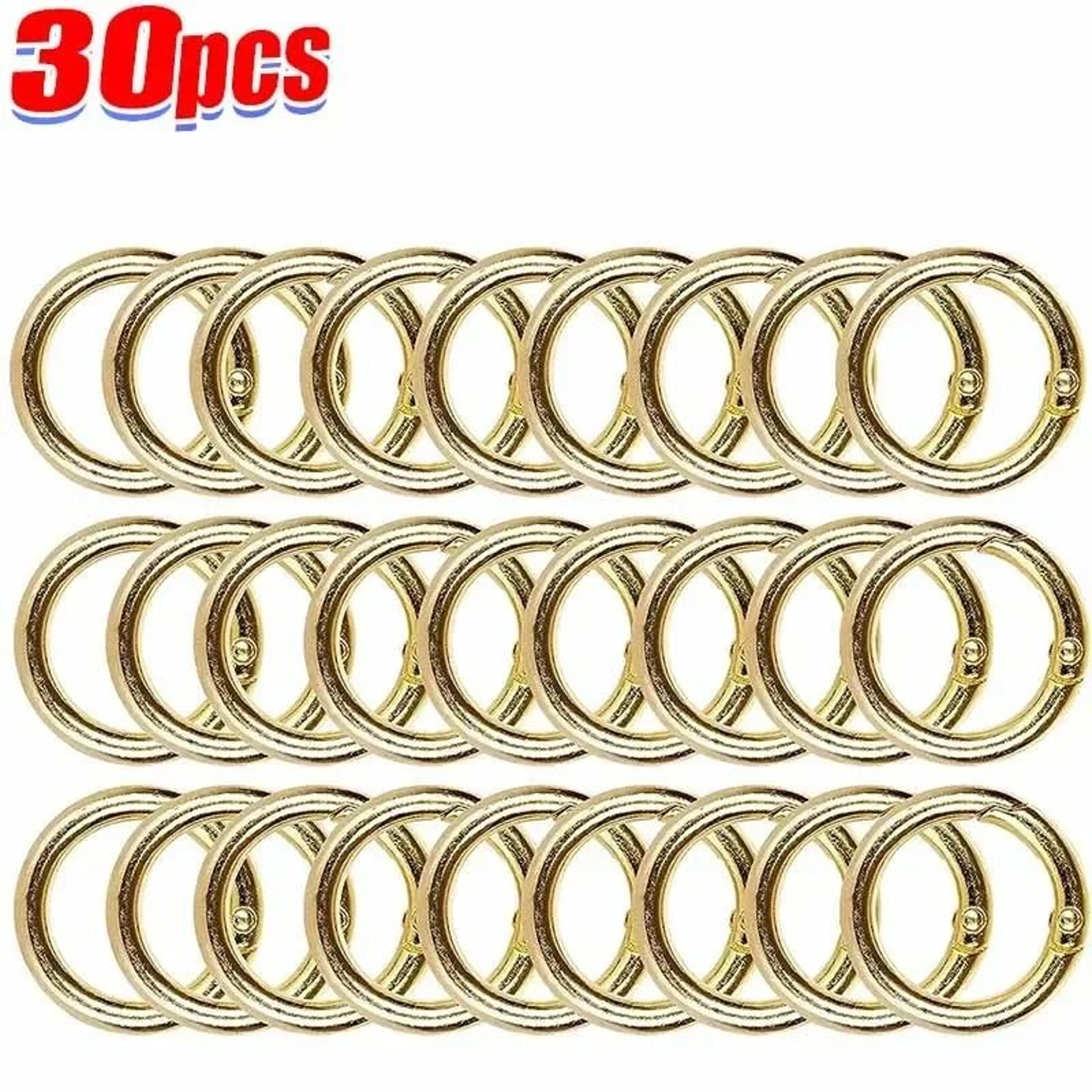 Spring O Ring Clasps Openable Round Carabiner Clips For Jewelry And Keychains 12