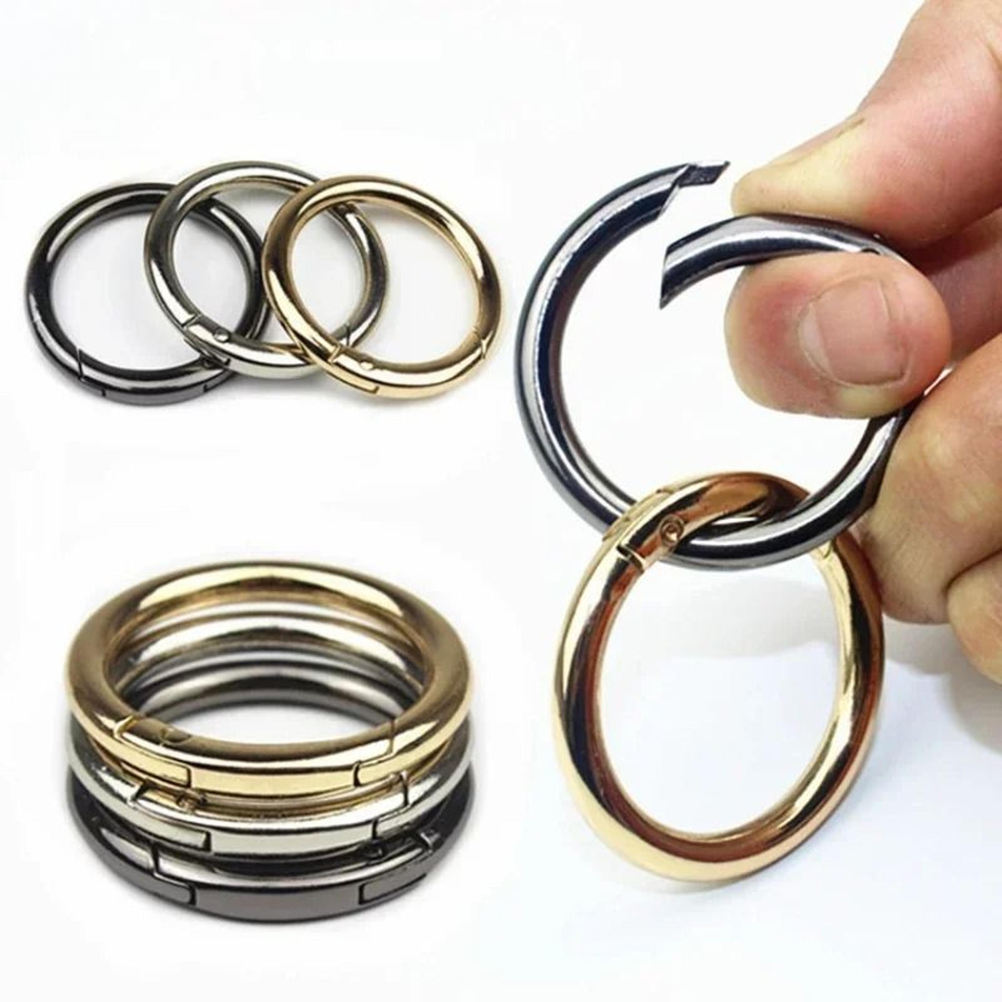 Spring O Ring Clasps Openable Round Carabiner Clips For Jewelry And Keychains 2