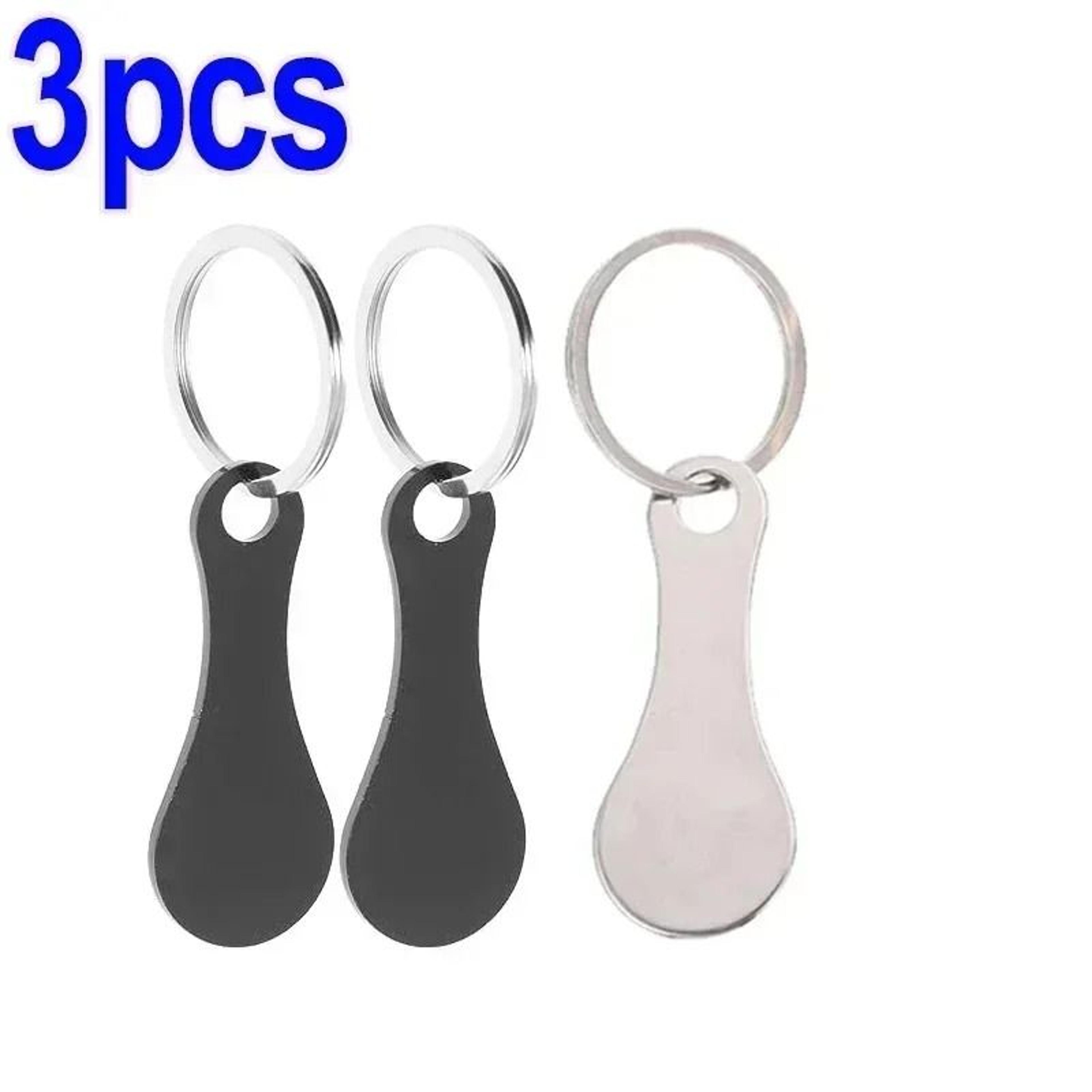 Metal Shopping Cart Tokens Keychain Trolley Coins For Grocery Carts 11