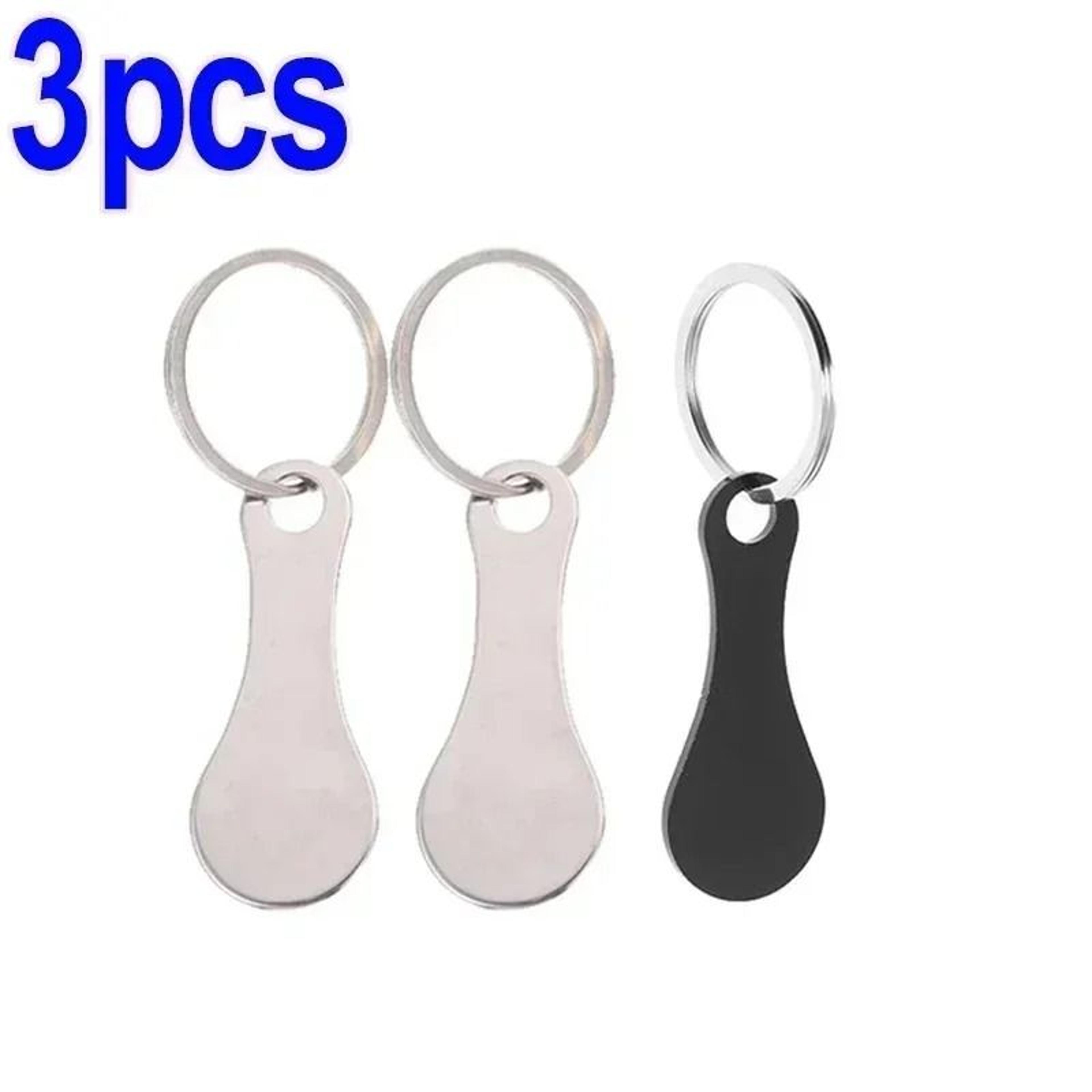 Metal Shopping Cart Tokens Keychain Trolley Coins For Grocery Carts 12