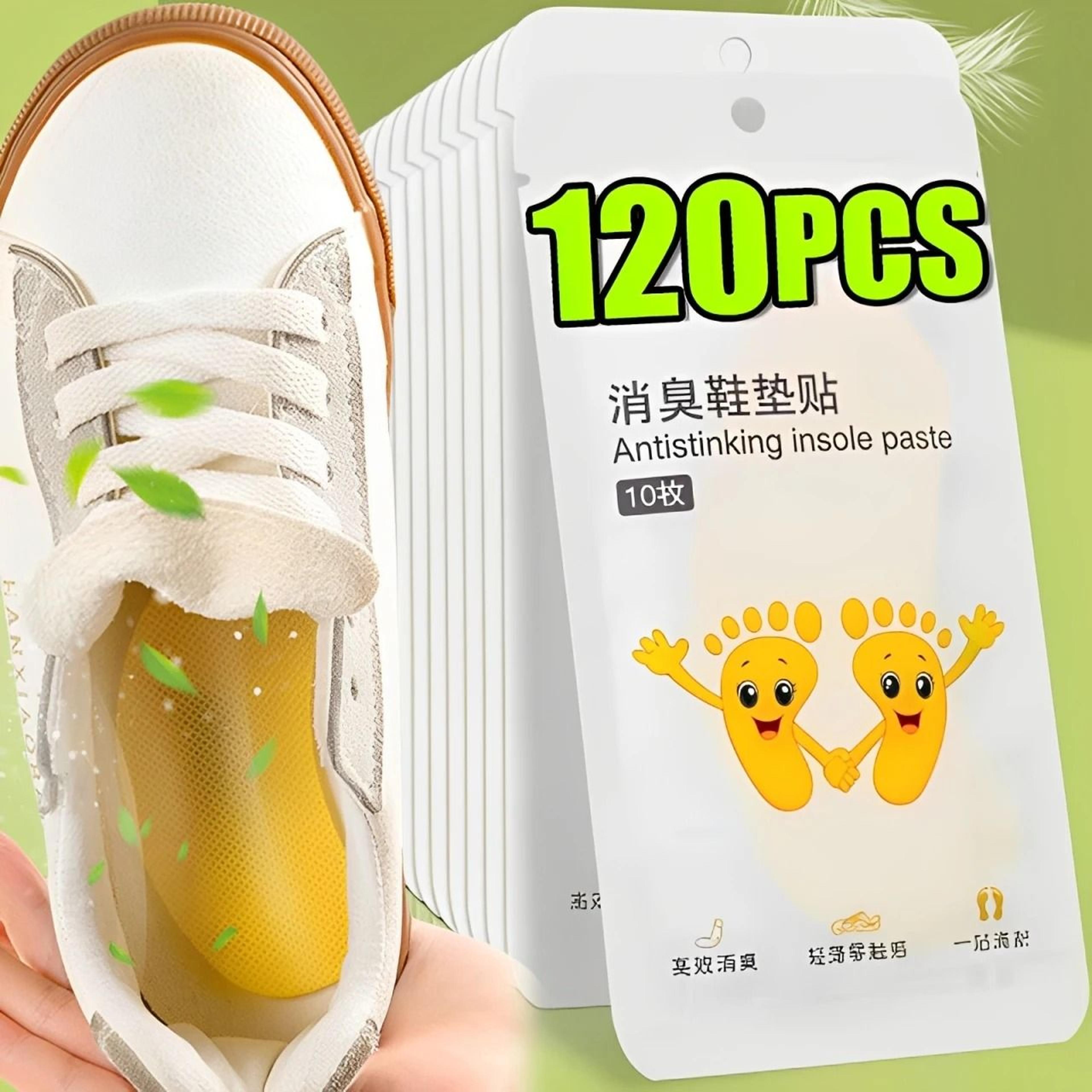 lemon scent shoe deodorizer stickers disposable freshening insoles for sneakers and footwear