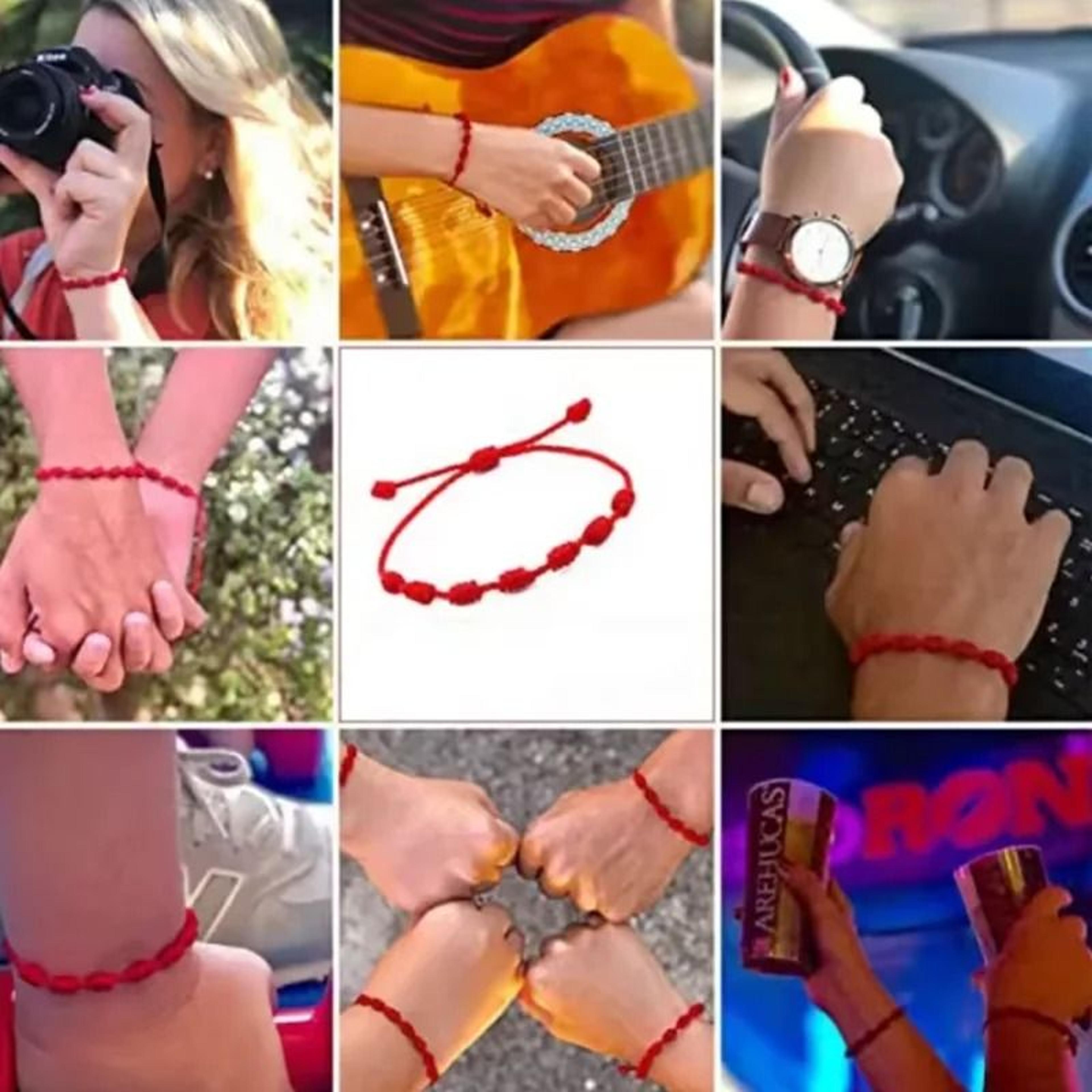 Handmade Tibetan Red String Bracelet Lucky Braided Rope Matching Wristband 2