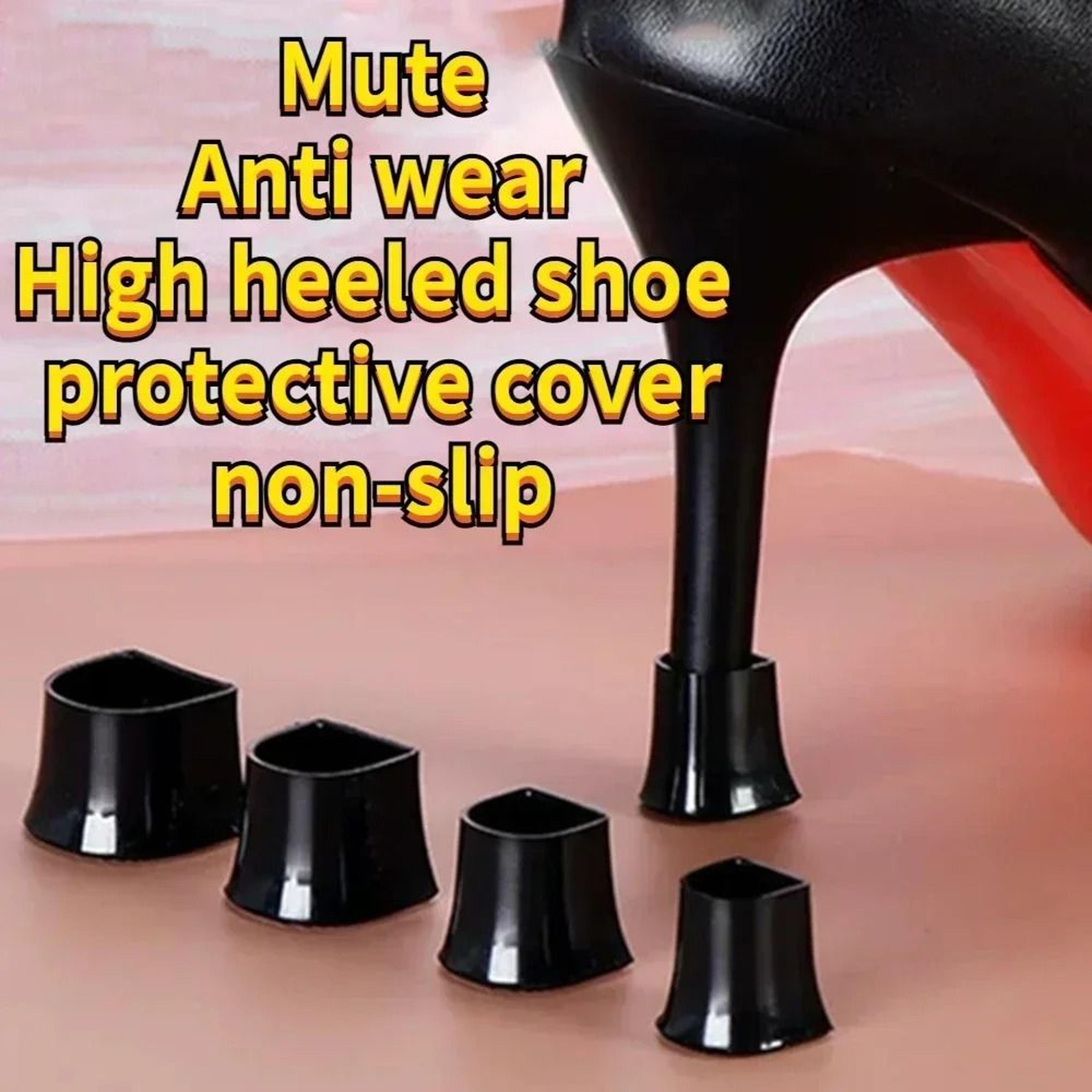 Silicone High Heel Protectors Anti Slip Stiletto Heel Caps For Wedding And Dance Shoes 2