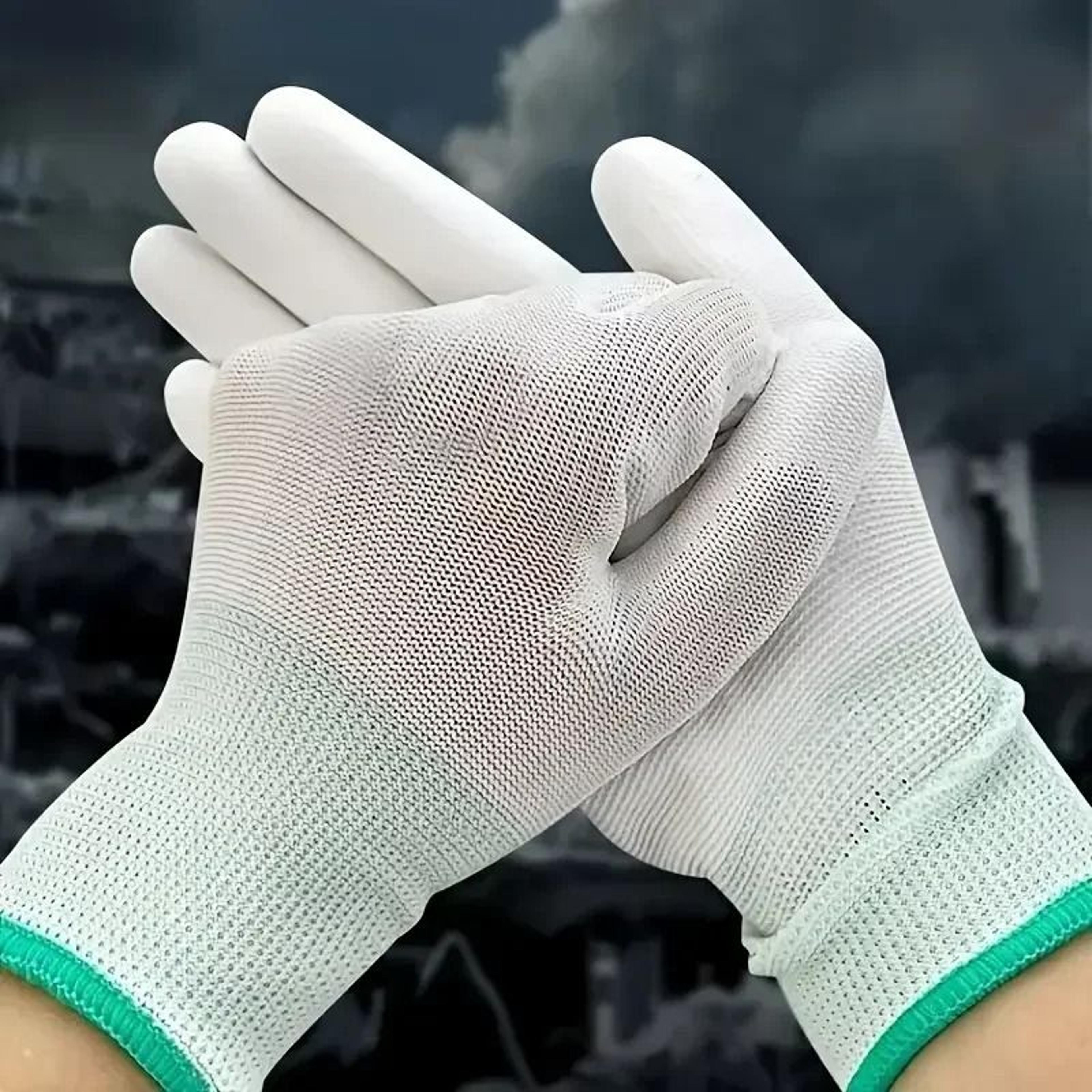 AntiStatic ESD Work Gloves PU Coated Finger Protection Gloves For Electronics Repair And Precision  3