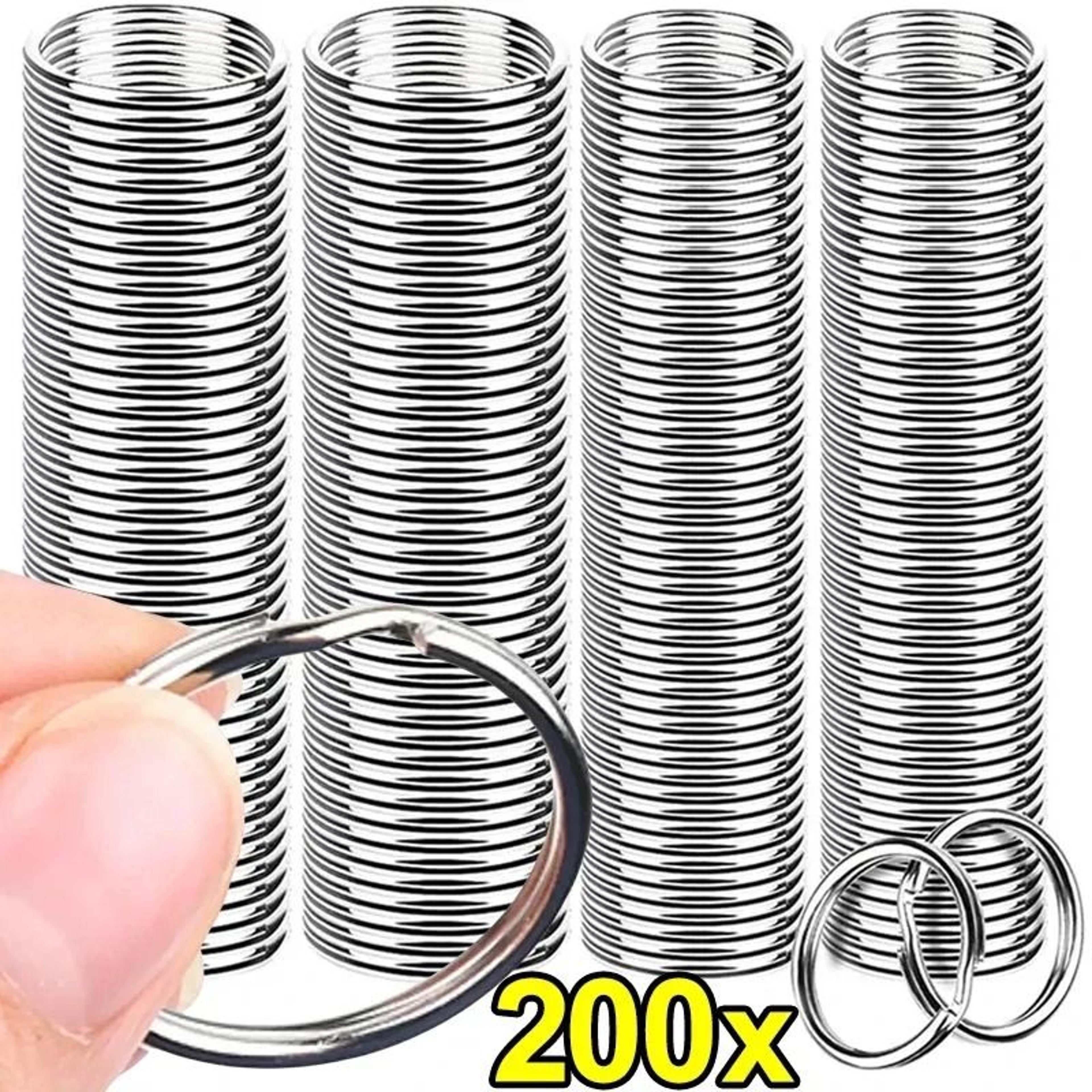 Stainless Steel Split Key Rings For DIY Crafts  Keychain Making Set 1