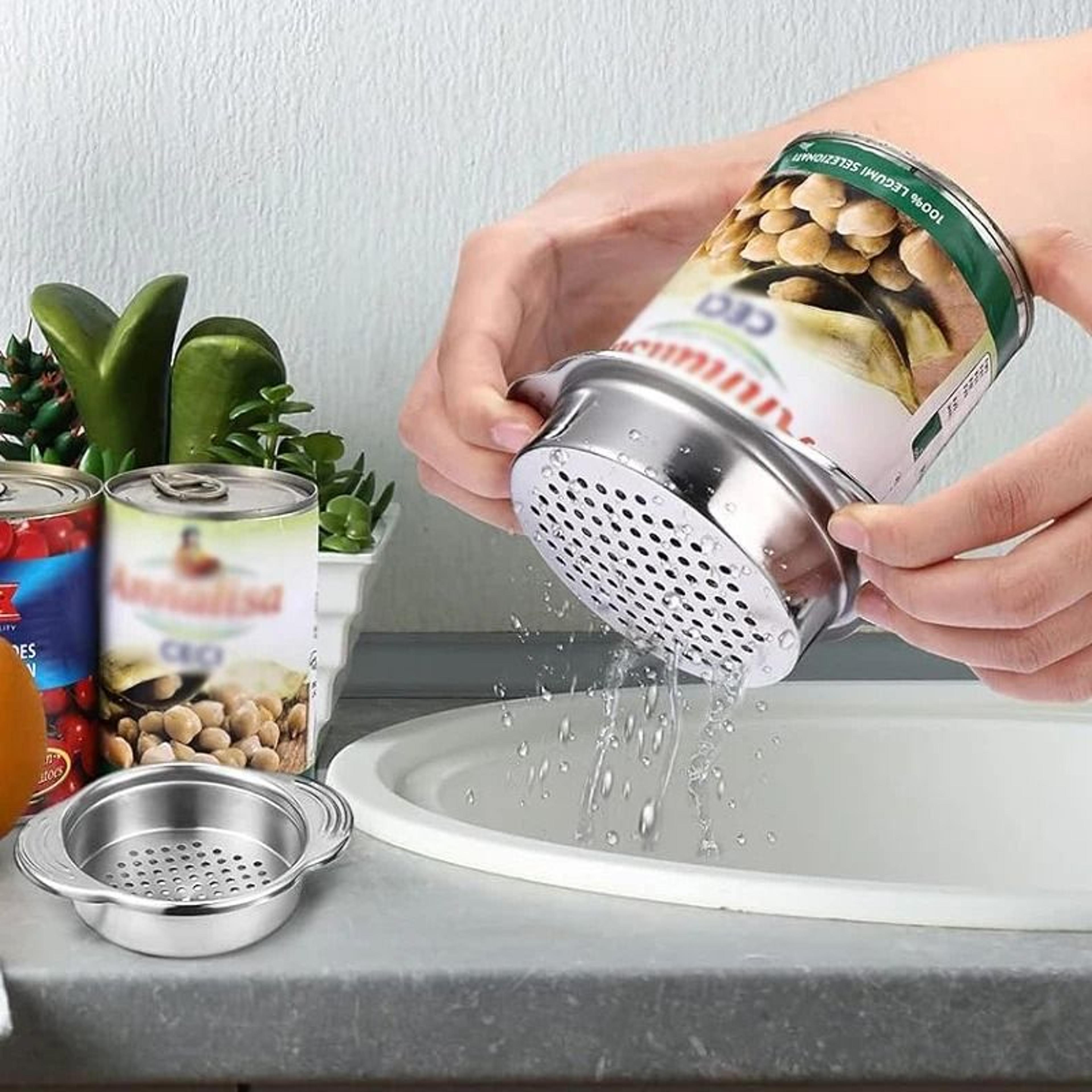 Stainless Steel Can Strainer For Tuna Vegetables Fruit And Canned Food Draining 1