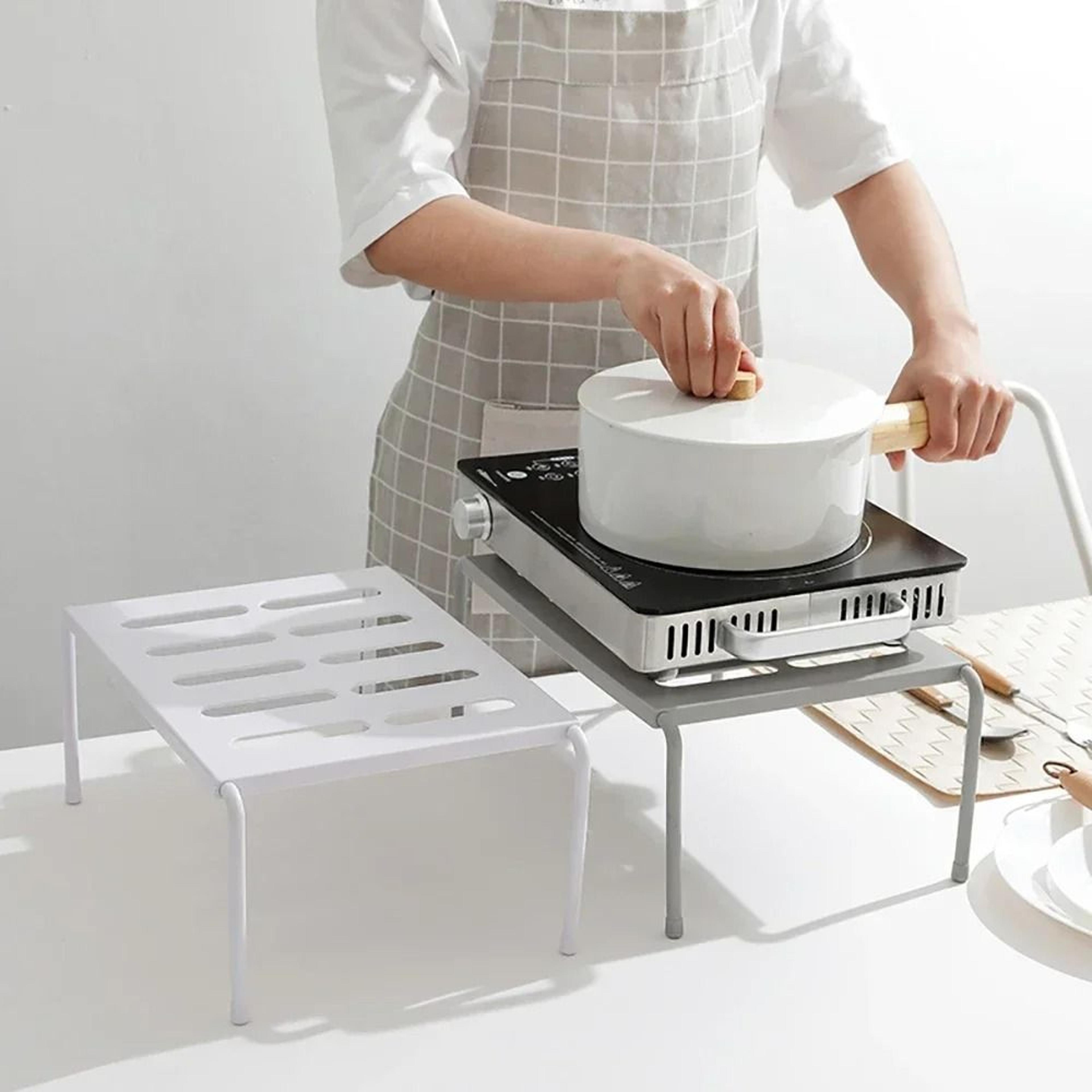 Expandable Kitchen Storage Shelf Adjustable Countertop Organizer Rack 3