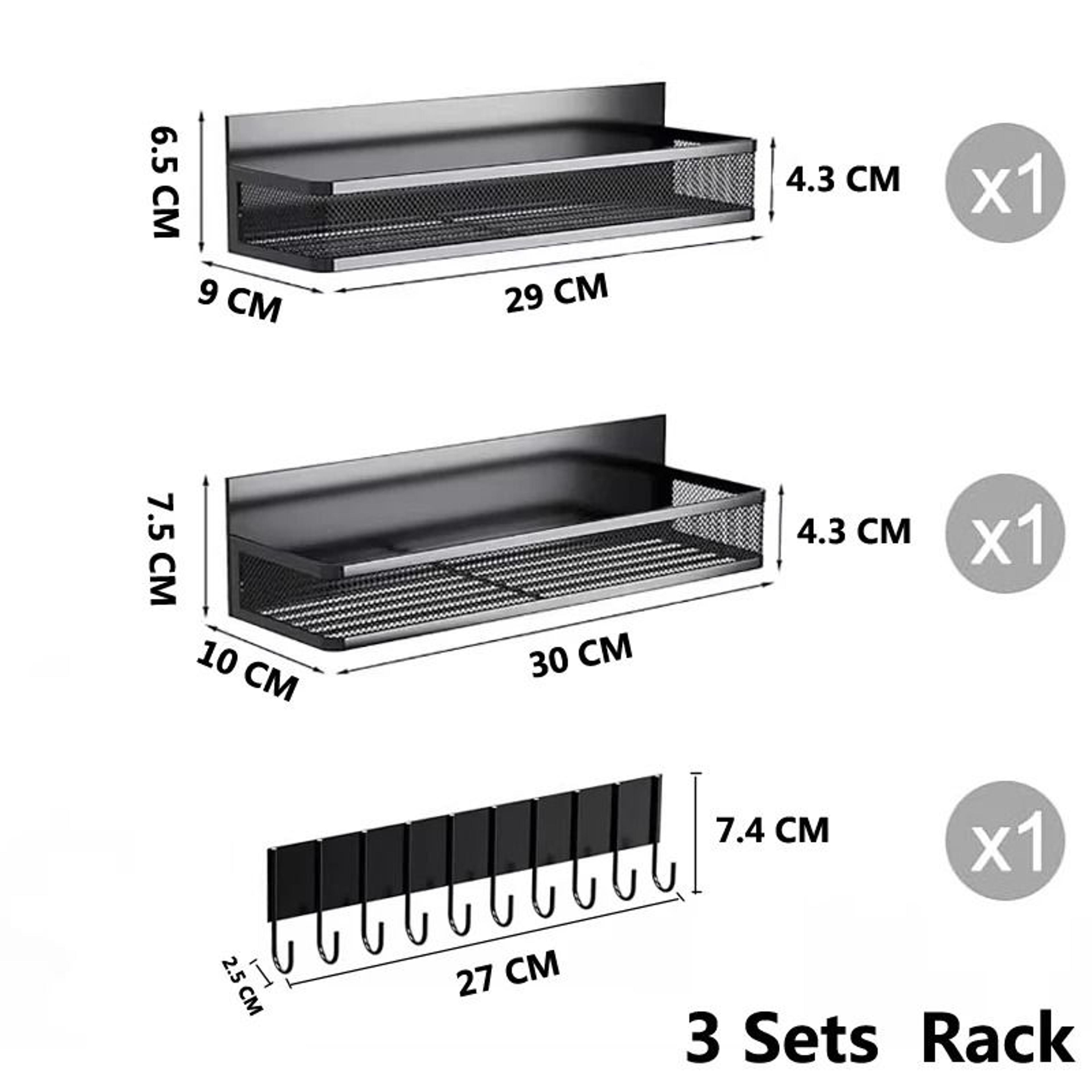 Magnetic Spice Storage Rack For Refrigerator And Oven Side Organizer Shelf 7