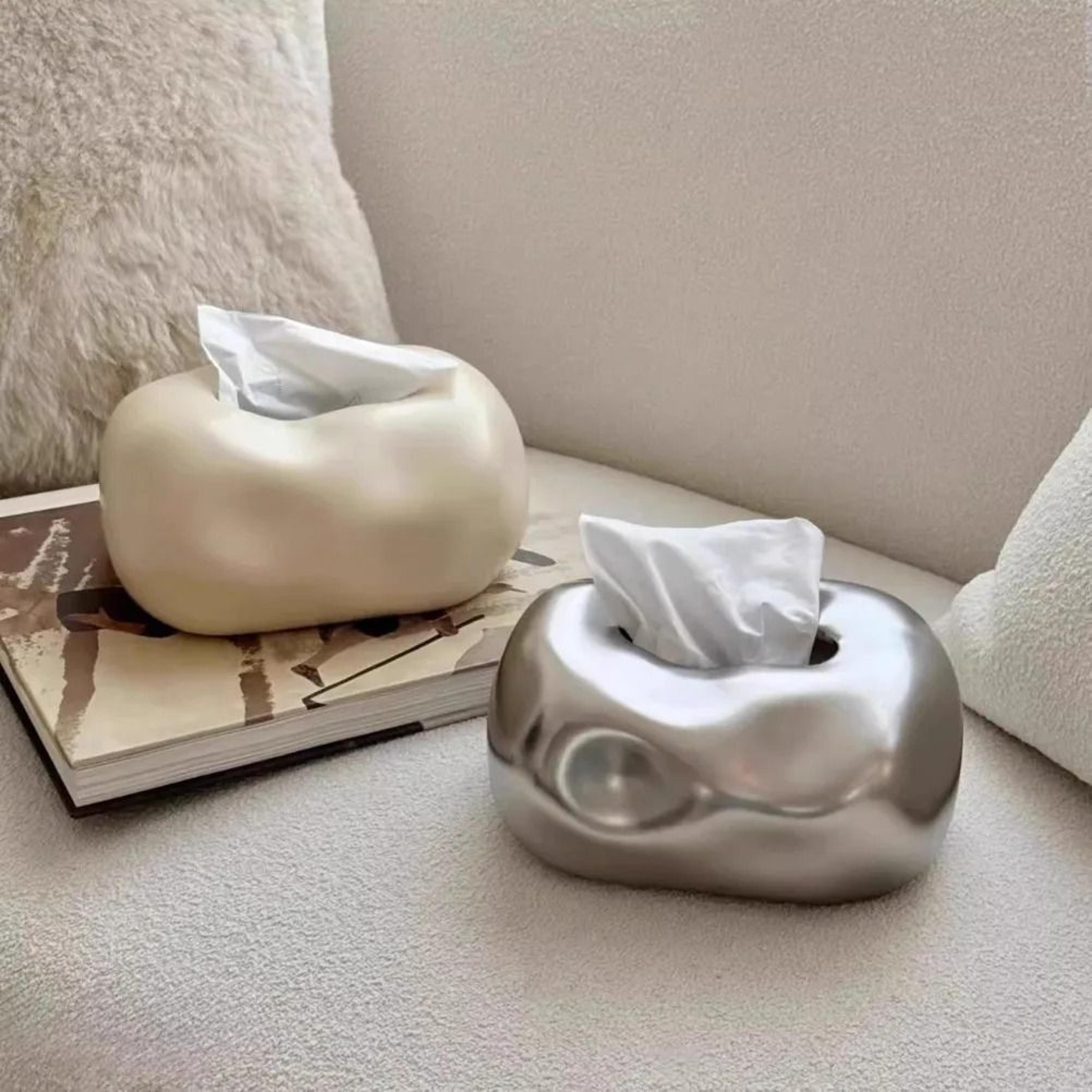 Nordic Ceramic Tissue Box Decorative Napkin Holder For Living Room And Dining Table 0