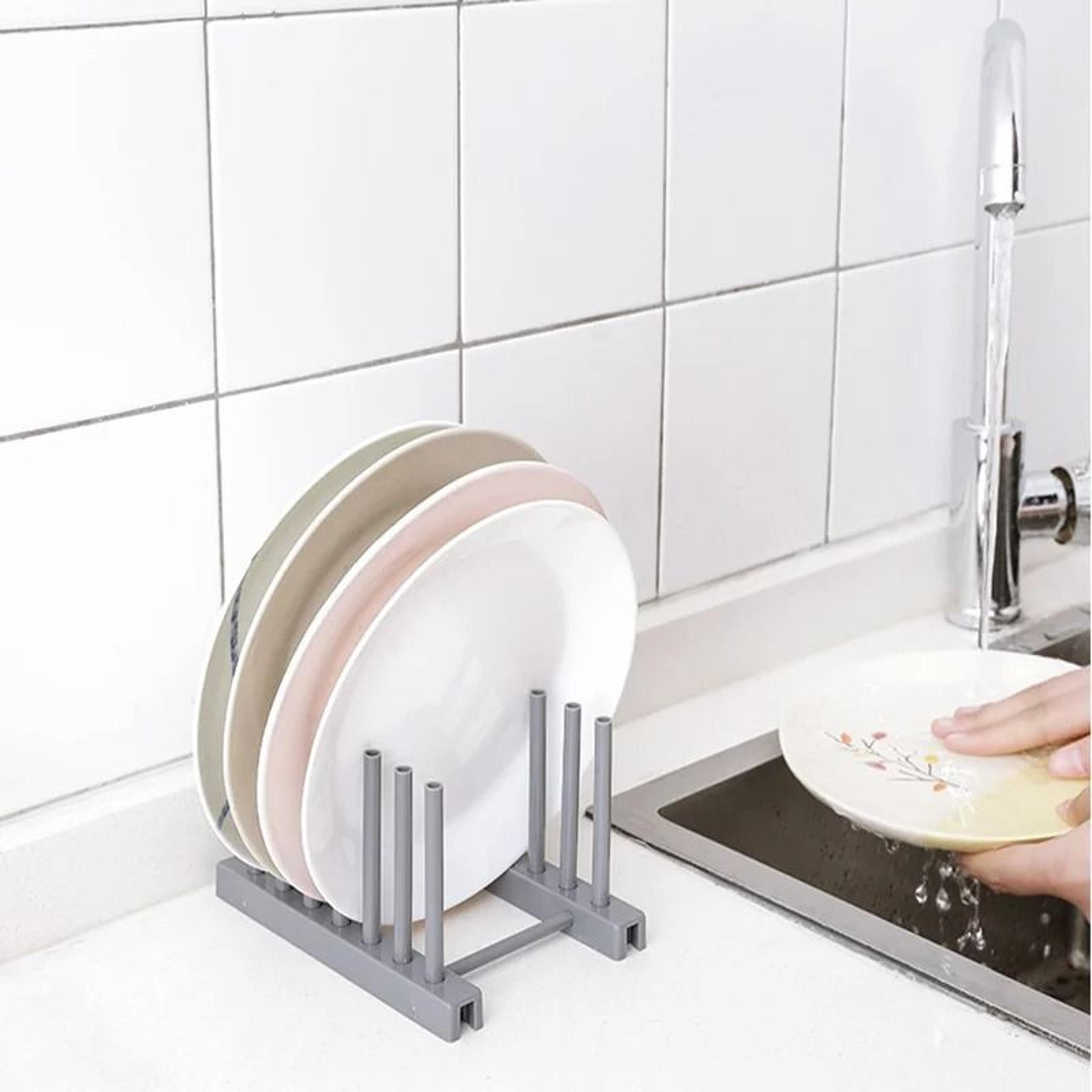 Compact Dish Drying Rack With Cutlery Holder Over Sink Dish Drainer Tray For Kitchen Countertops 1