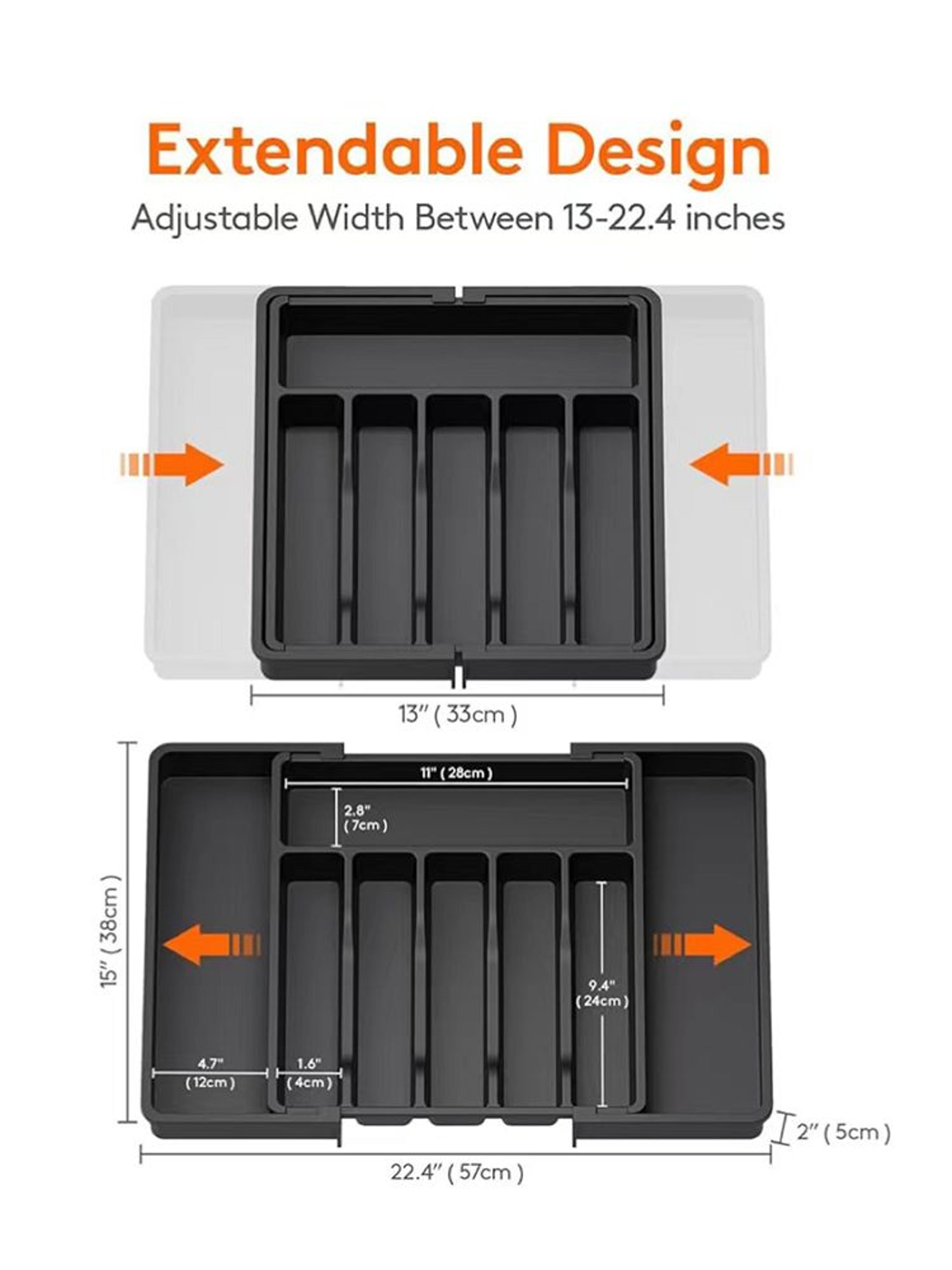 Expandable Cutlery Organizer Tray For Kitchen Drawers 5