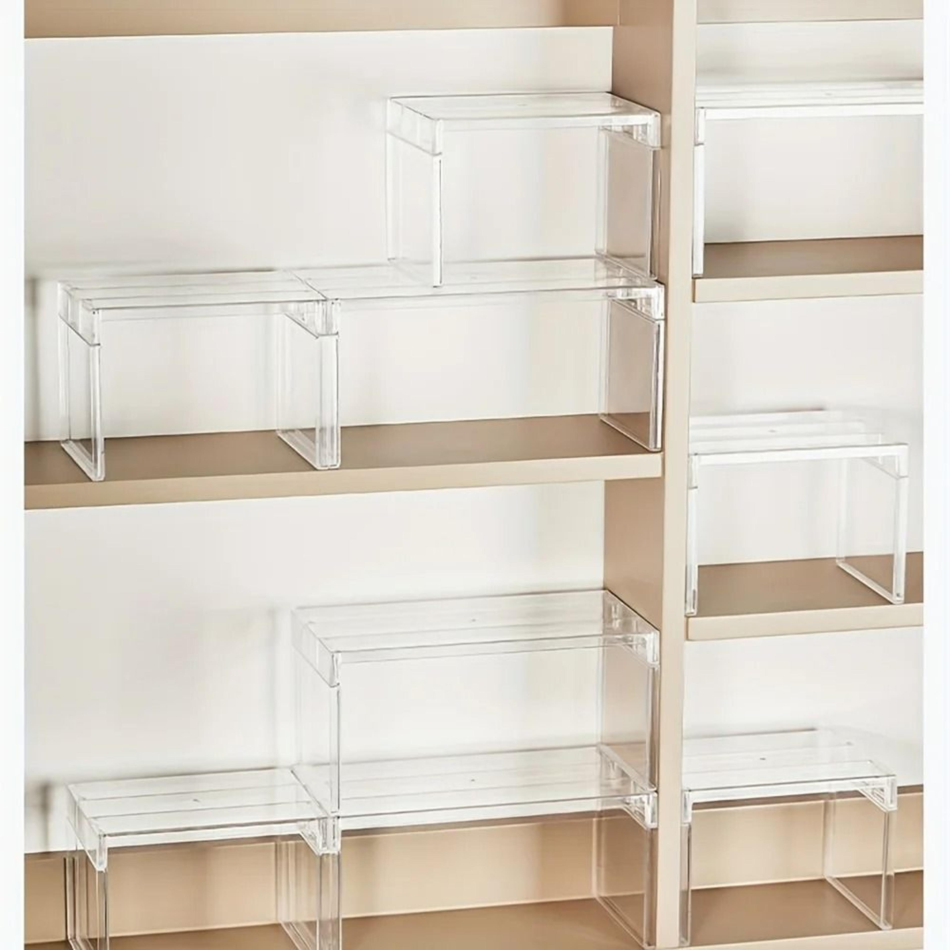 stackable refrigerator storage shelf organizer