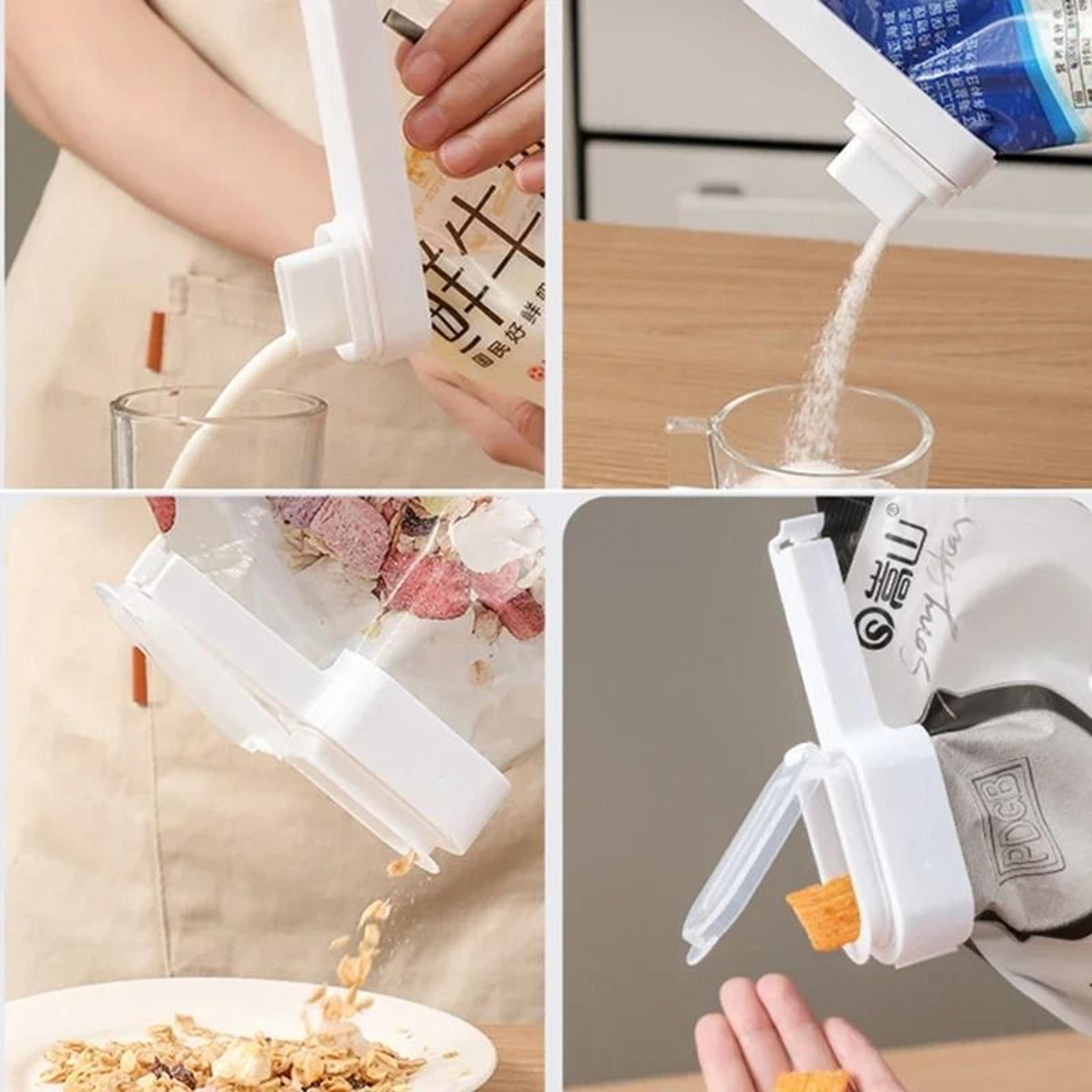 Food Bag Sealing Clips With Pouring Lid 1