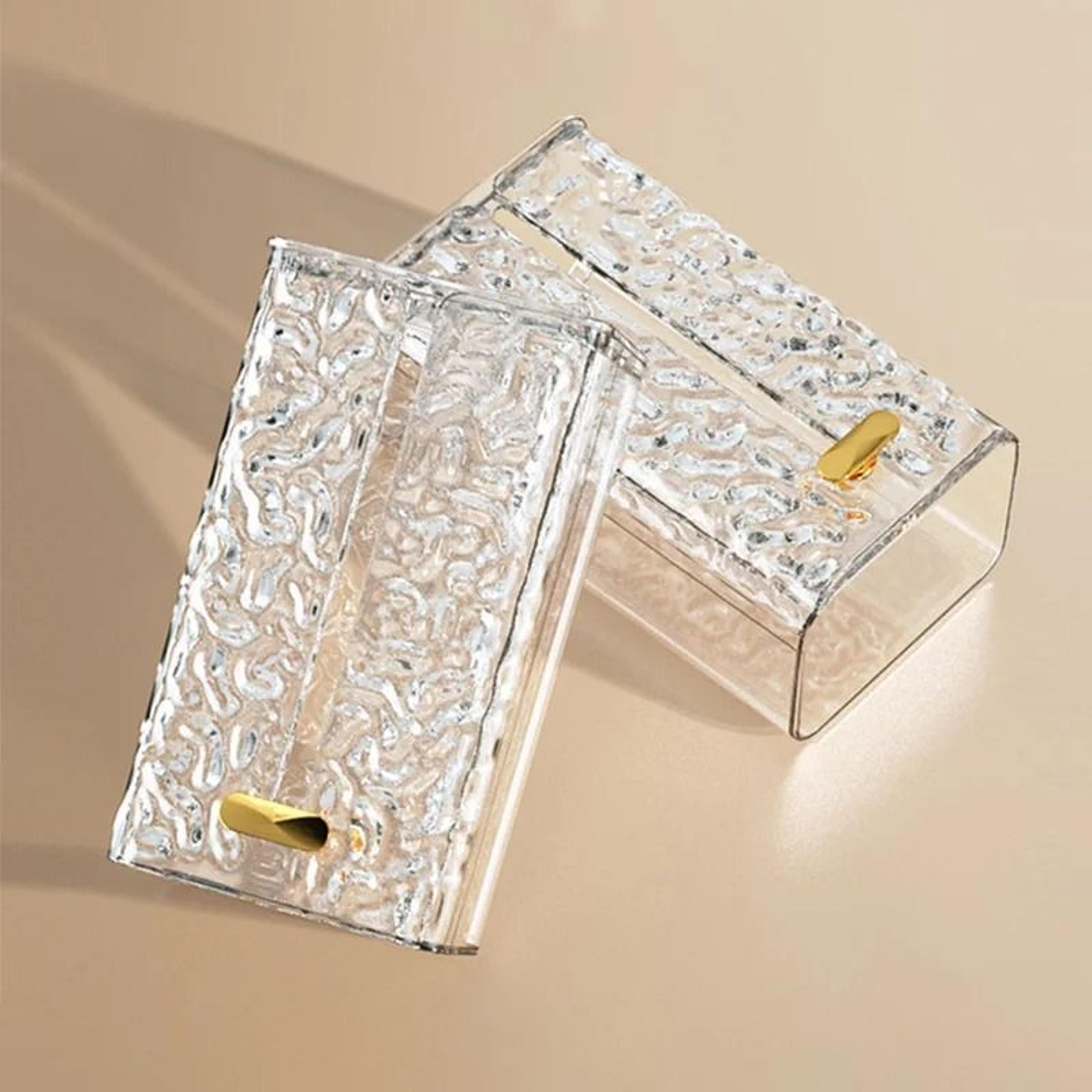 Transparent Tissue Box With Wall Mount Option 1
