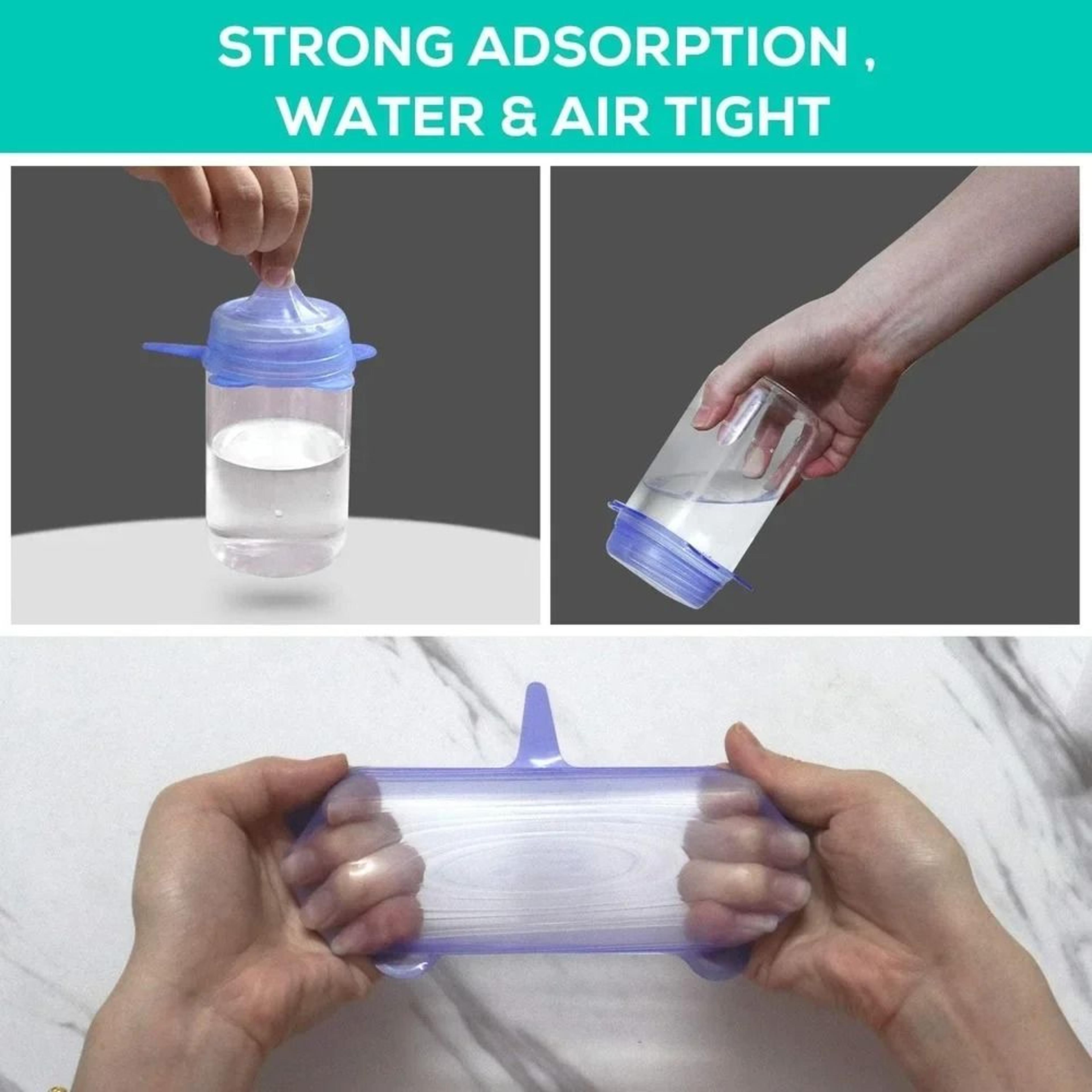 13 Piece Reusable Silicone Stretch Lids Food Storage Cover Set 3