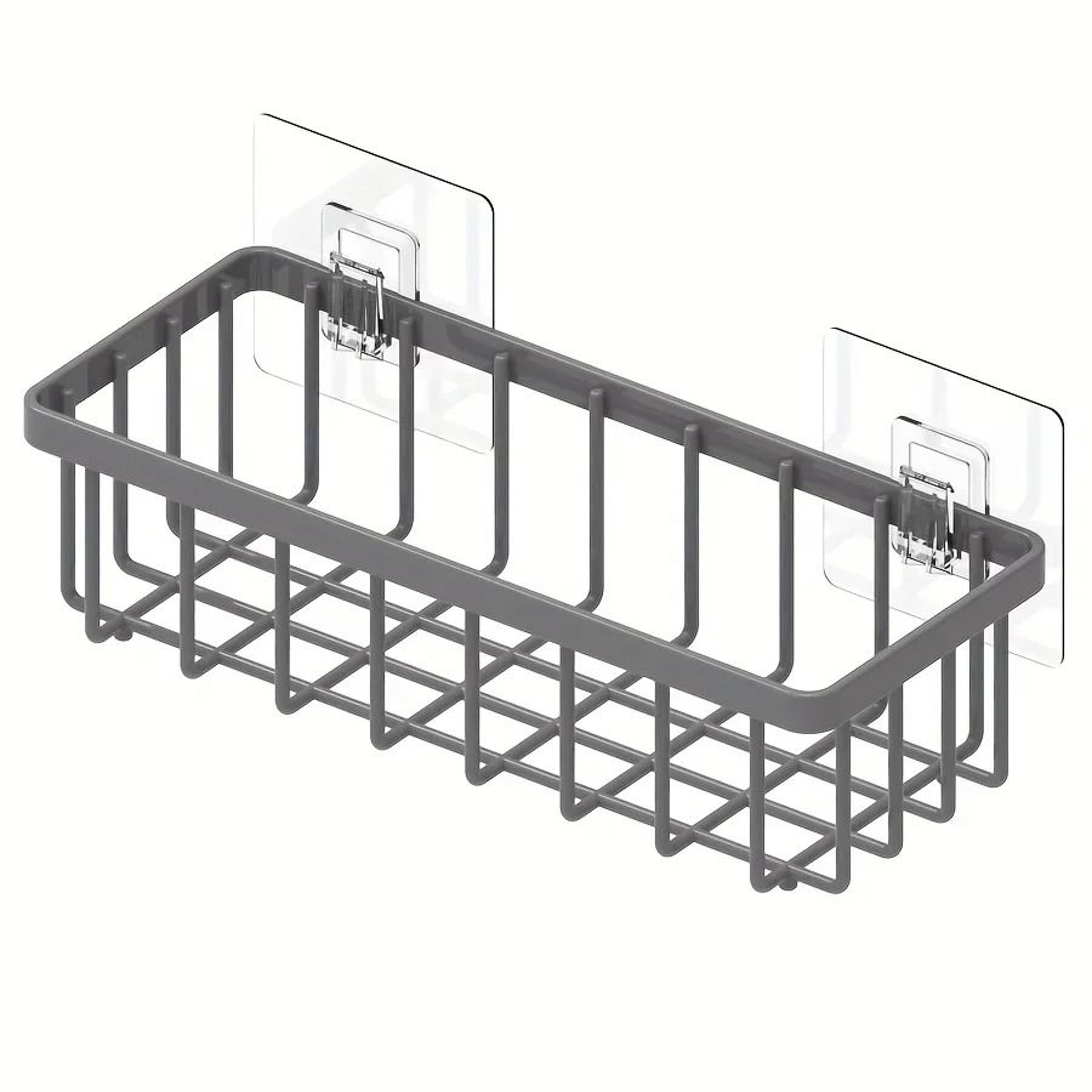 No Drill Kitchen Sink Organizer Sponge And Towel Storage Rack 7