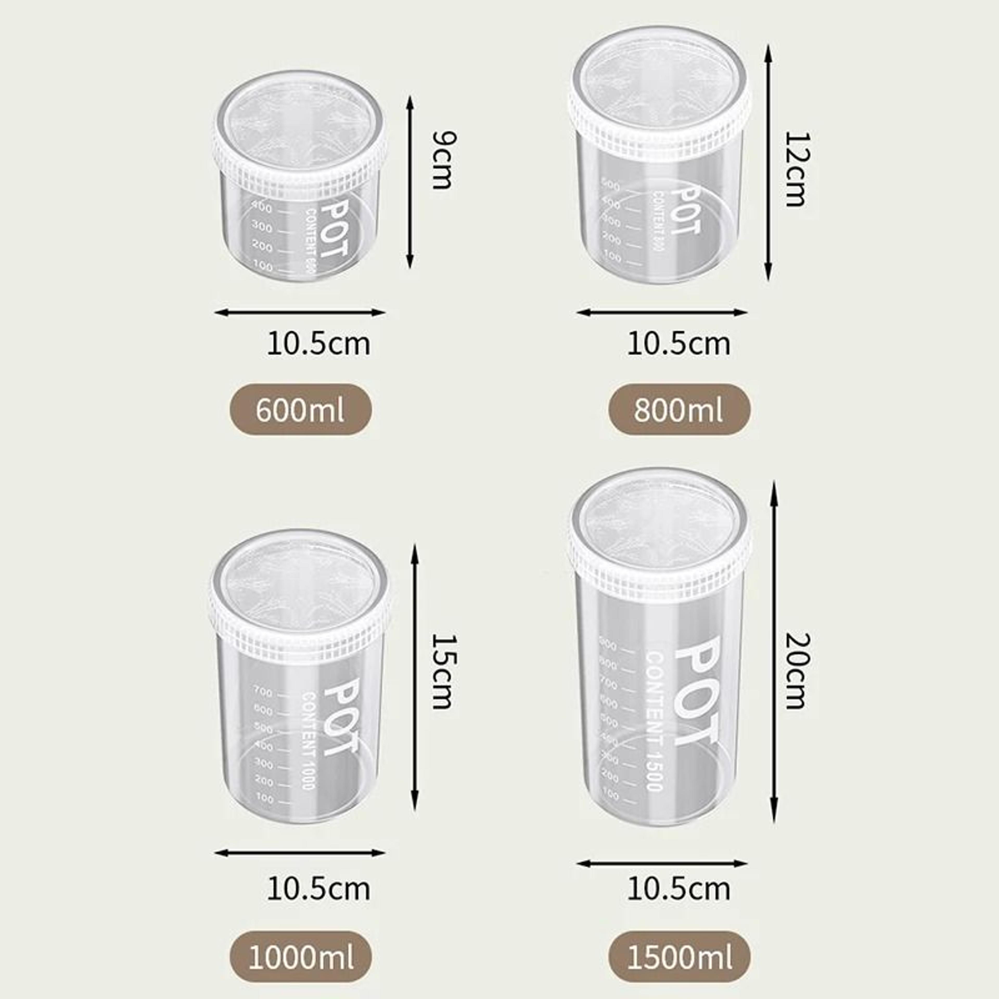 Airtight Food Storage Container With Date Tracker Freshness Jar 4