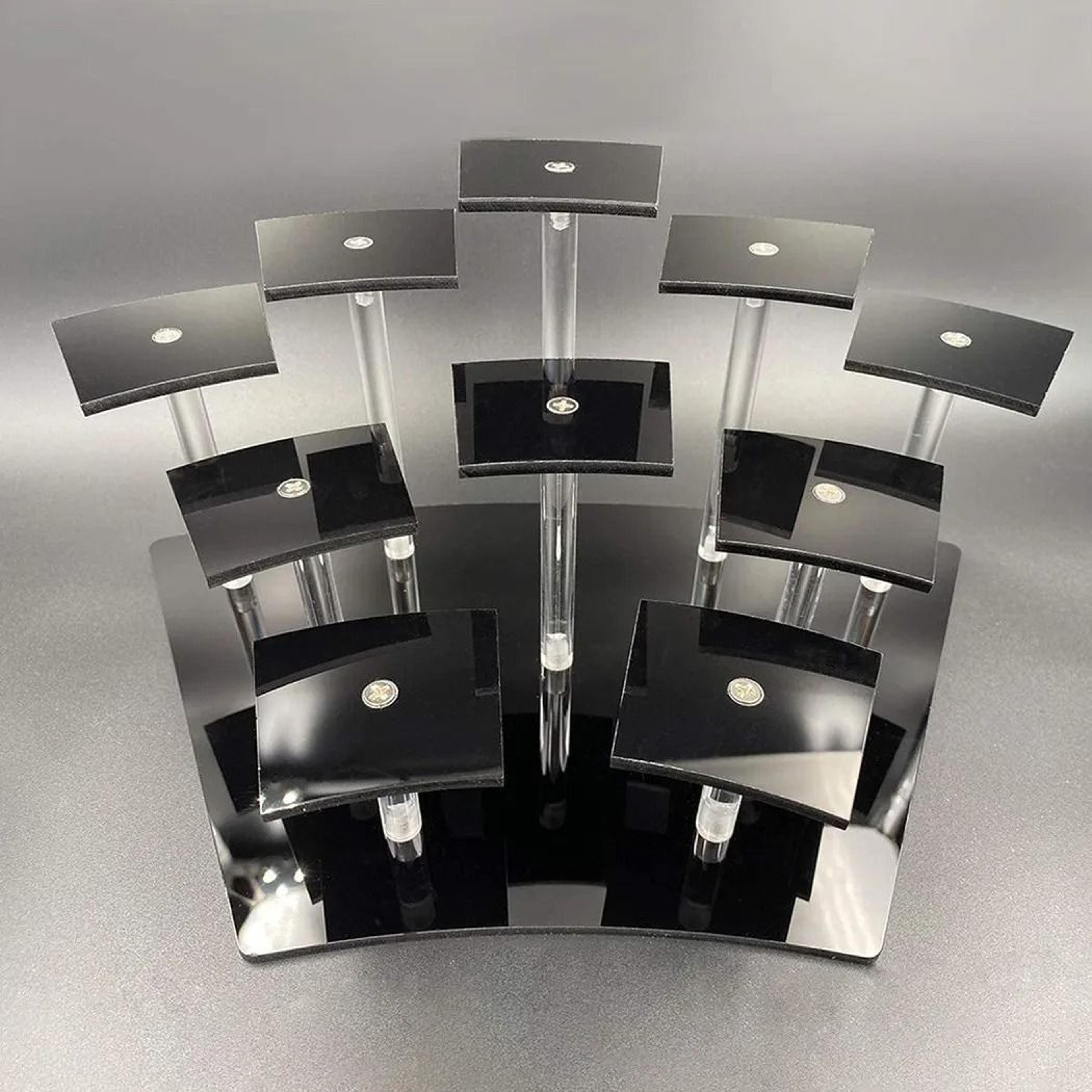acrylic tiered display stand cupcake jewelry and collectible organizer