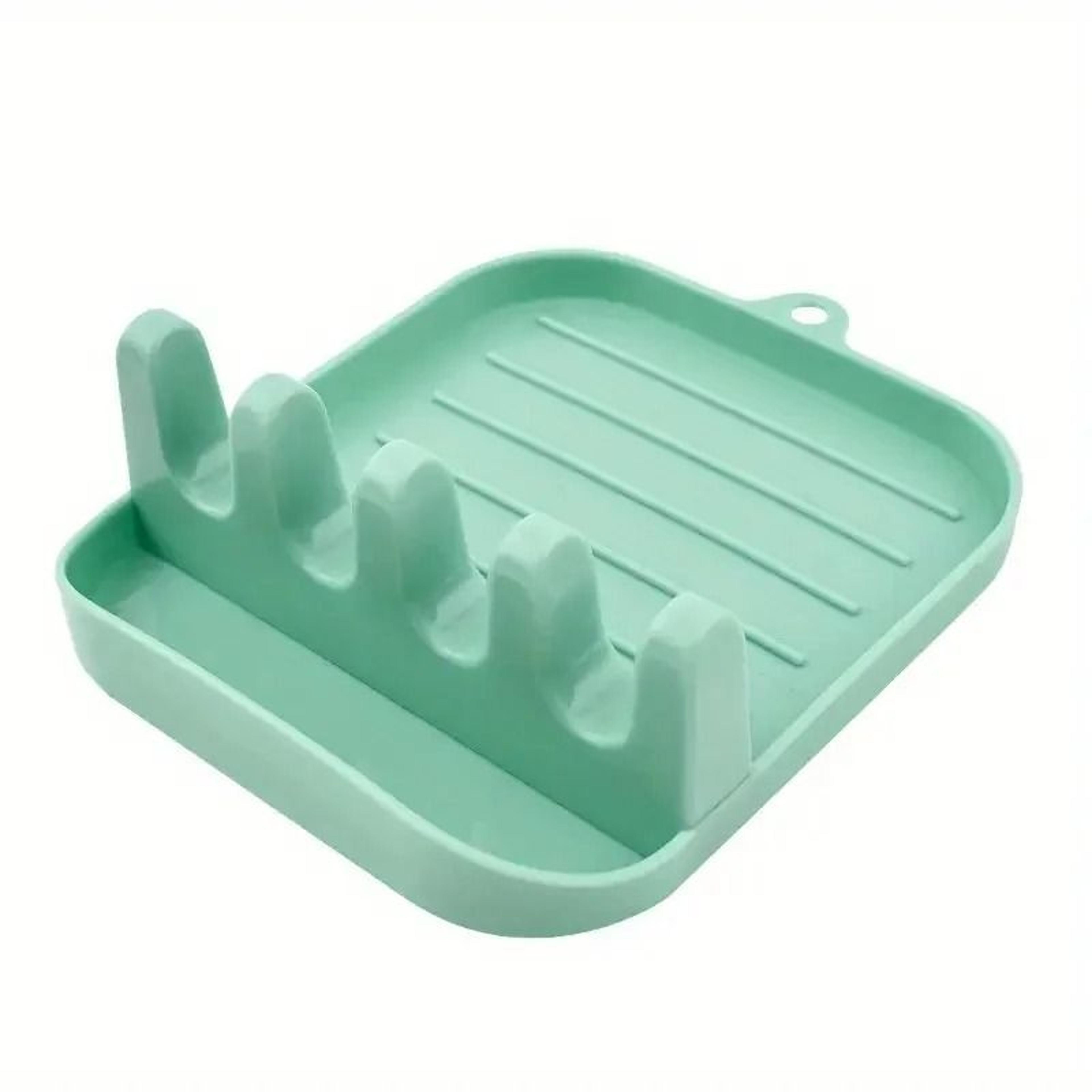 Kitchen Spoon Rest And Pot Lid Holder Multifunction Countertop Organizer 9