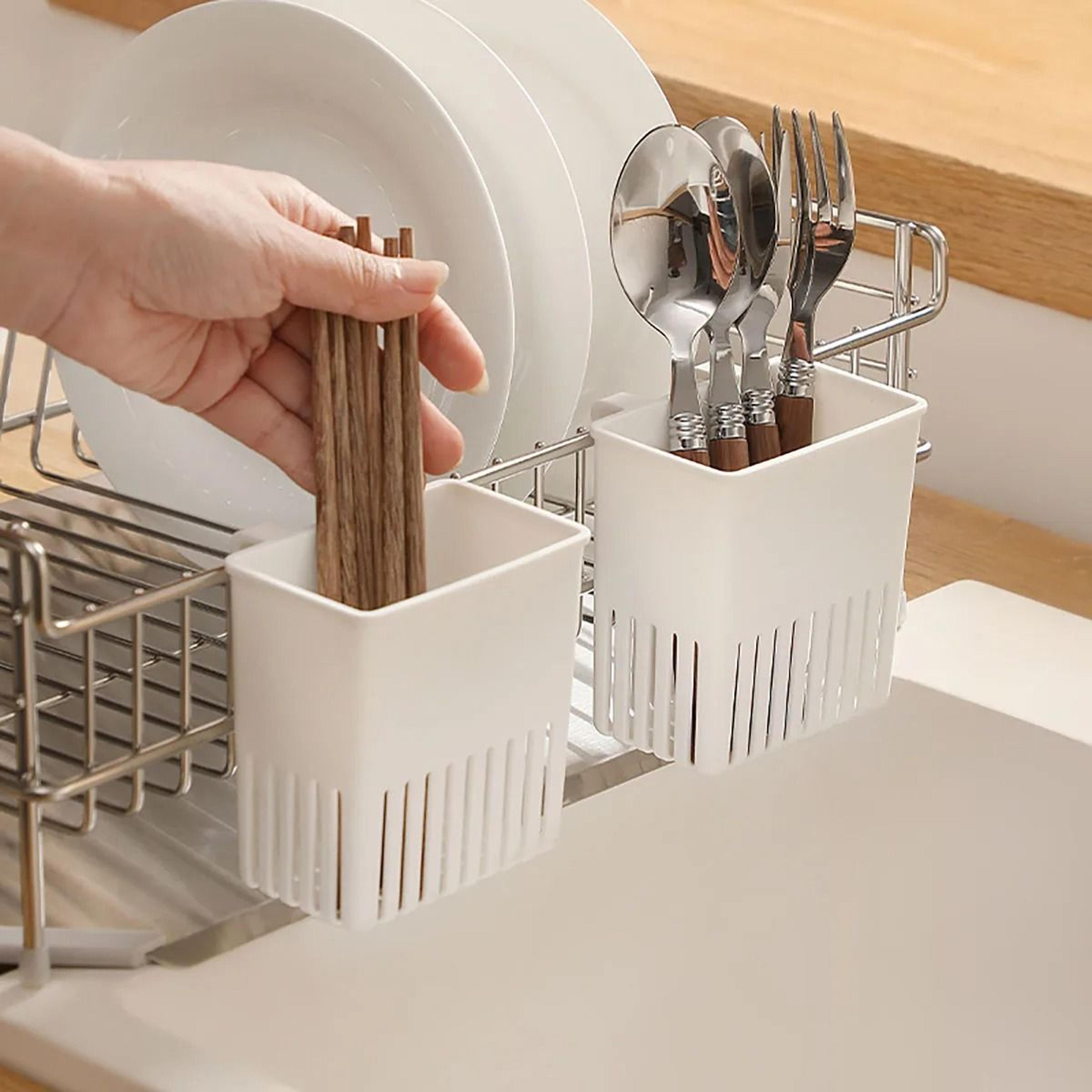 Wall Mounted Cup Drainer Rack Nail Free Upside Down Cup Storage Holder 0