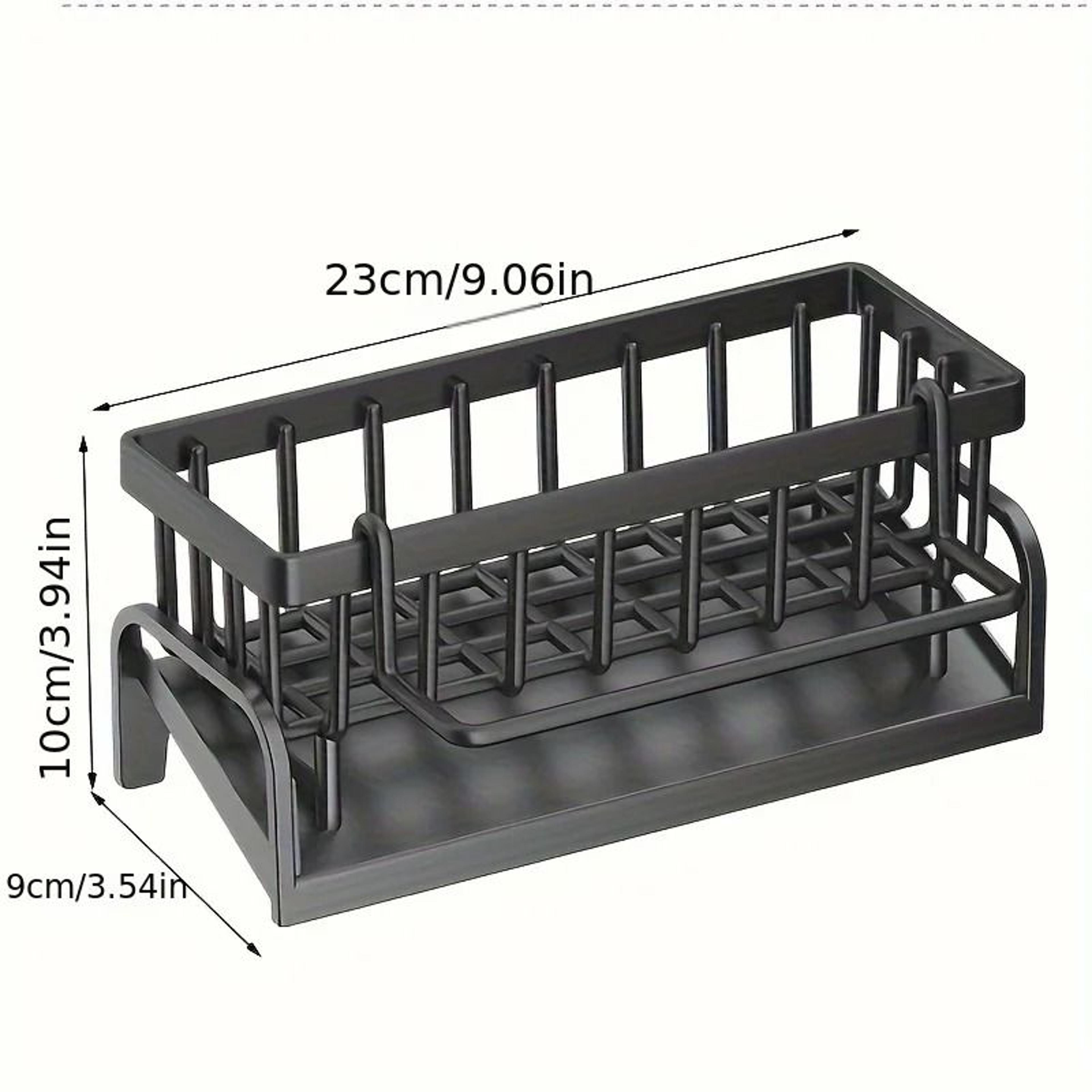 Kitchen Sink Caddy Organizer With Sponge Holder Brush Rack And Soap Storage Tray 4