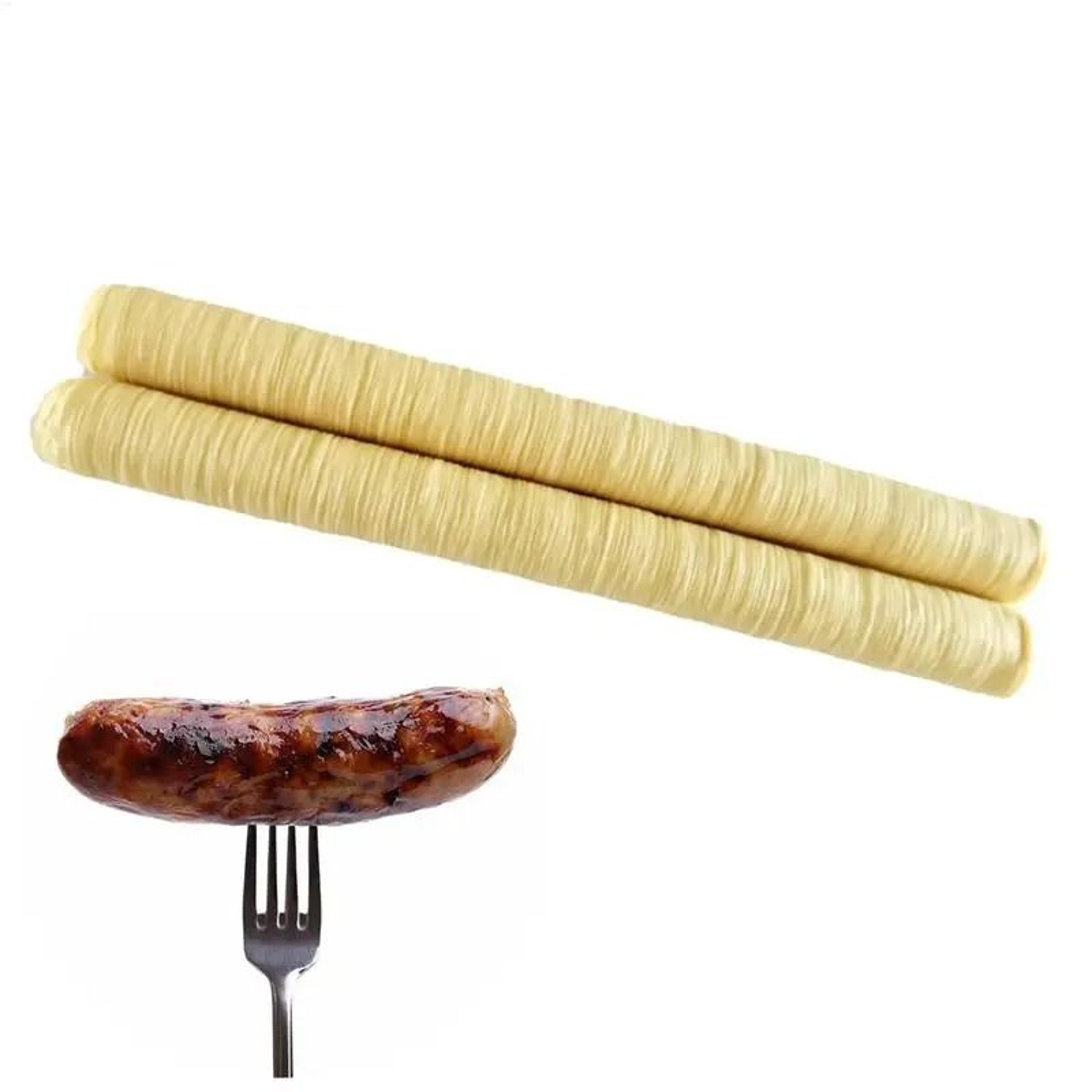 Collagen Sausage Casing Roll Easy Peel Sausage Making Wrap For Homemade Sausages 4