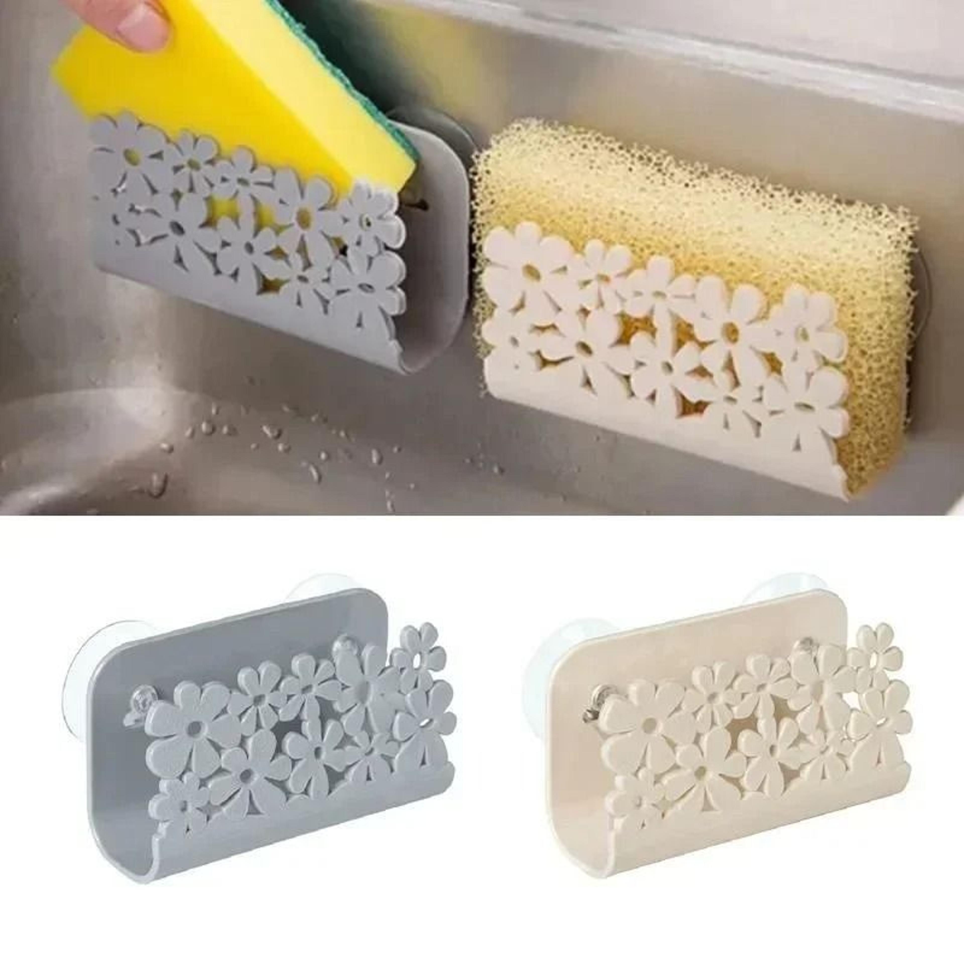Suction Cup Dish Cloth Holder Sponge Clip Kitchen Rag And Pot Lid Organizer 4