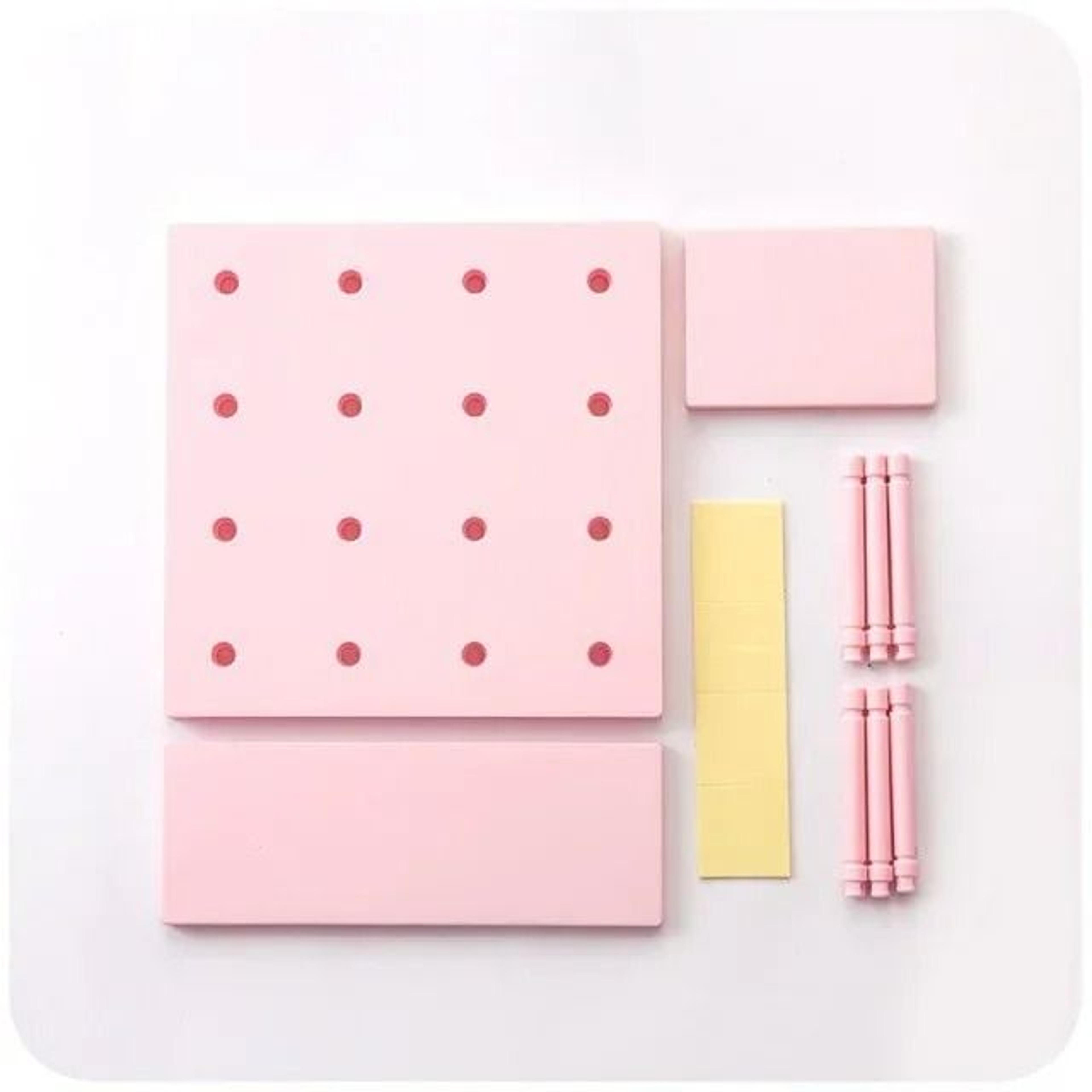 PunchFree Pegboard Wall Organizer Shelf MultiPurpose Storage Rack For Kitchen Bedroom And Living Ro 8