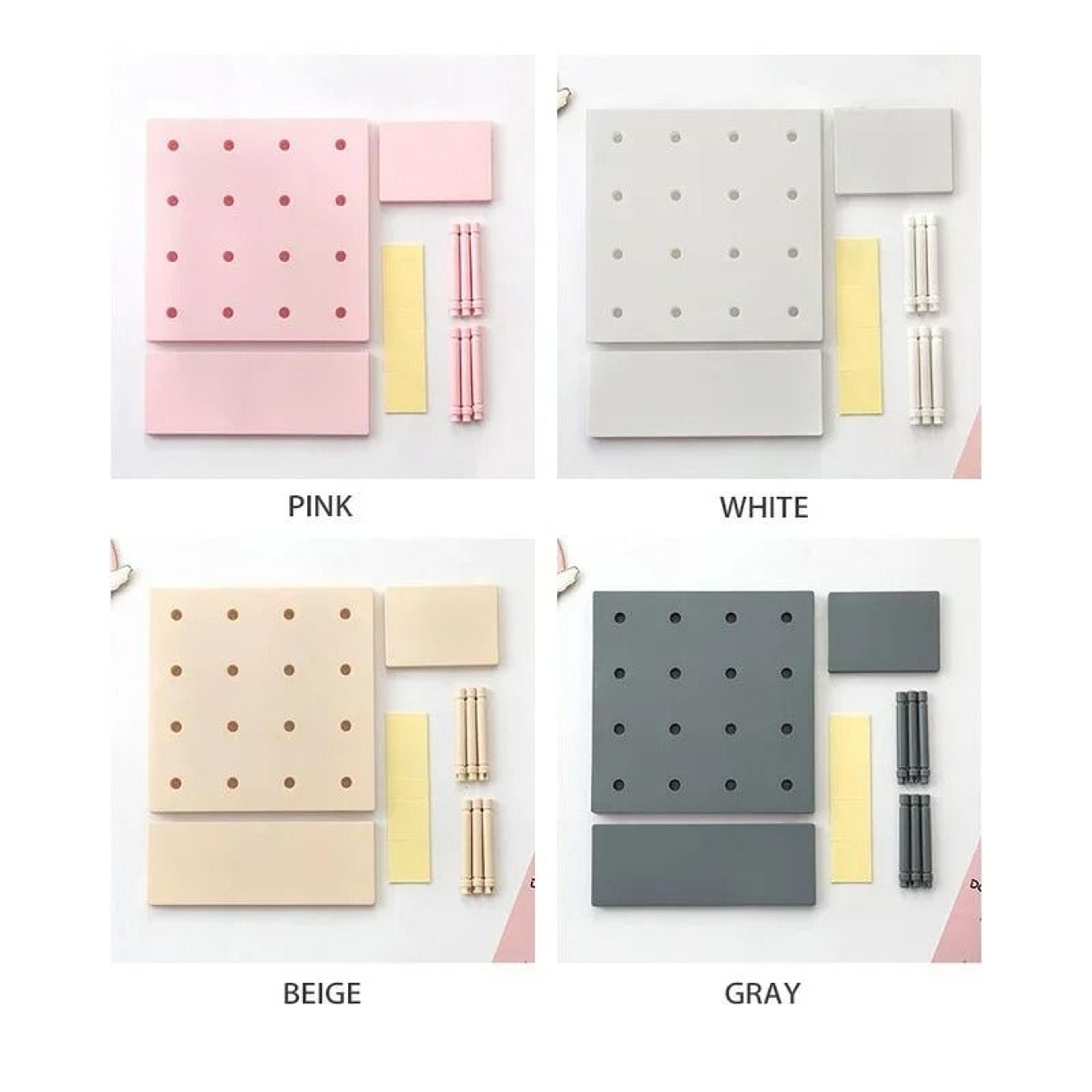 PunchFree Pegboard Wall Organizer Shelf MultiPurpose Storage Rack For Kitchen Bedroom And Living Ro 4