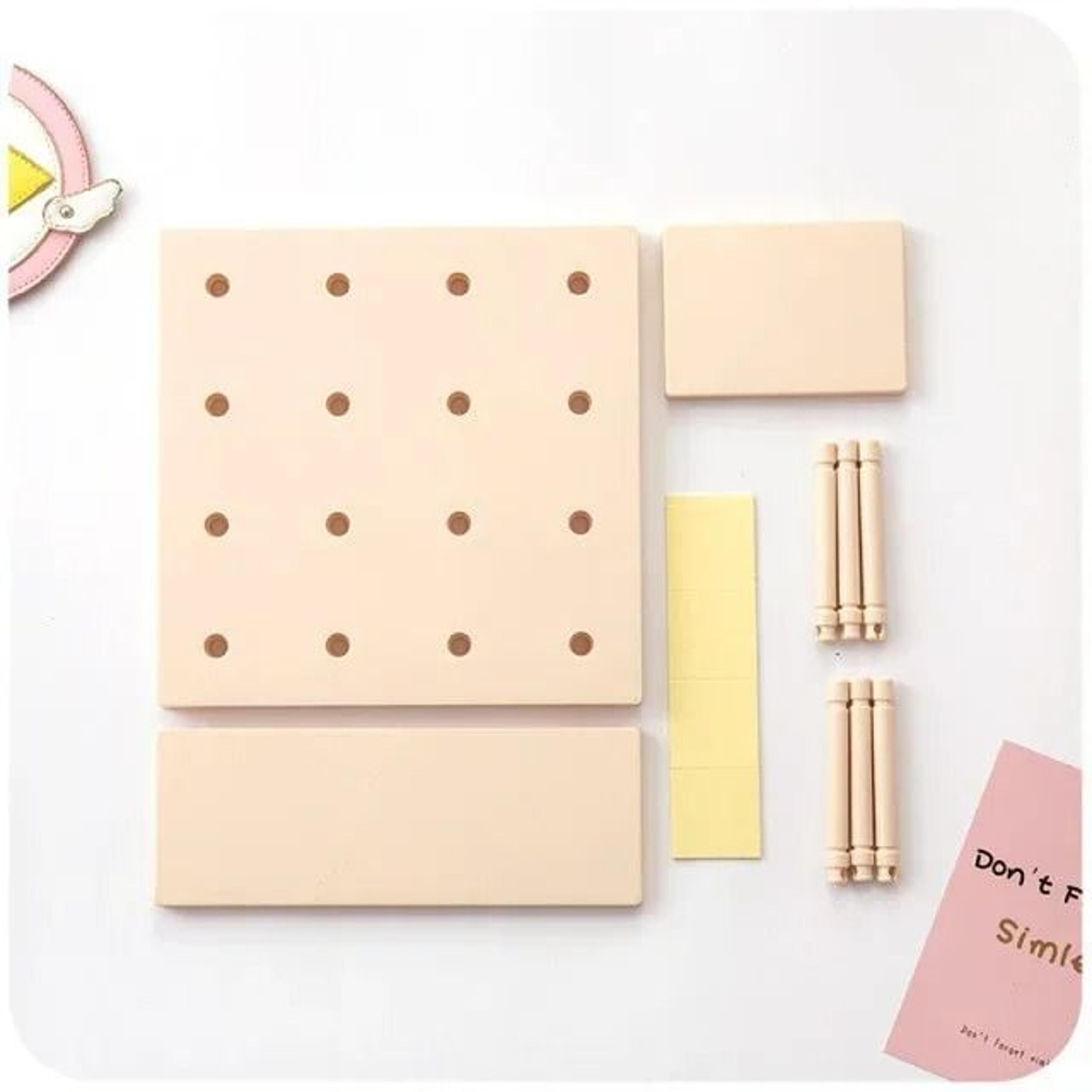 PunchFree Pegboard Wall Organizer Shelf MultiPurpose Storage Rack For Kitchen Bedroom And Living Ro 6