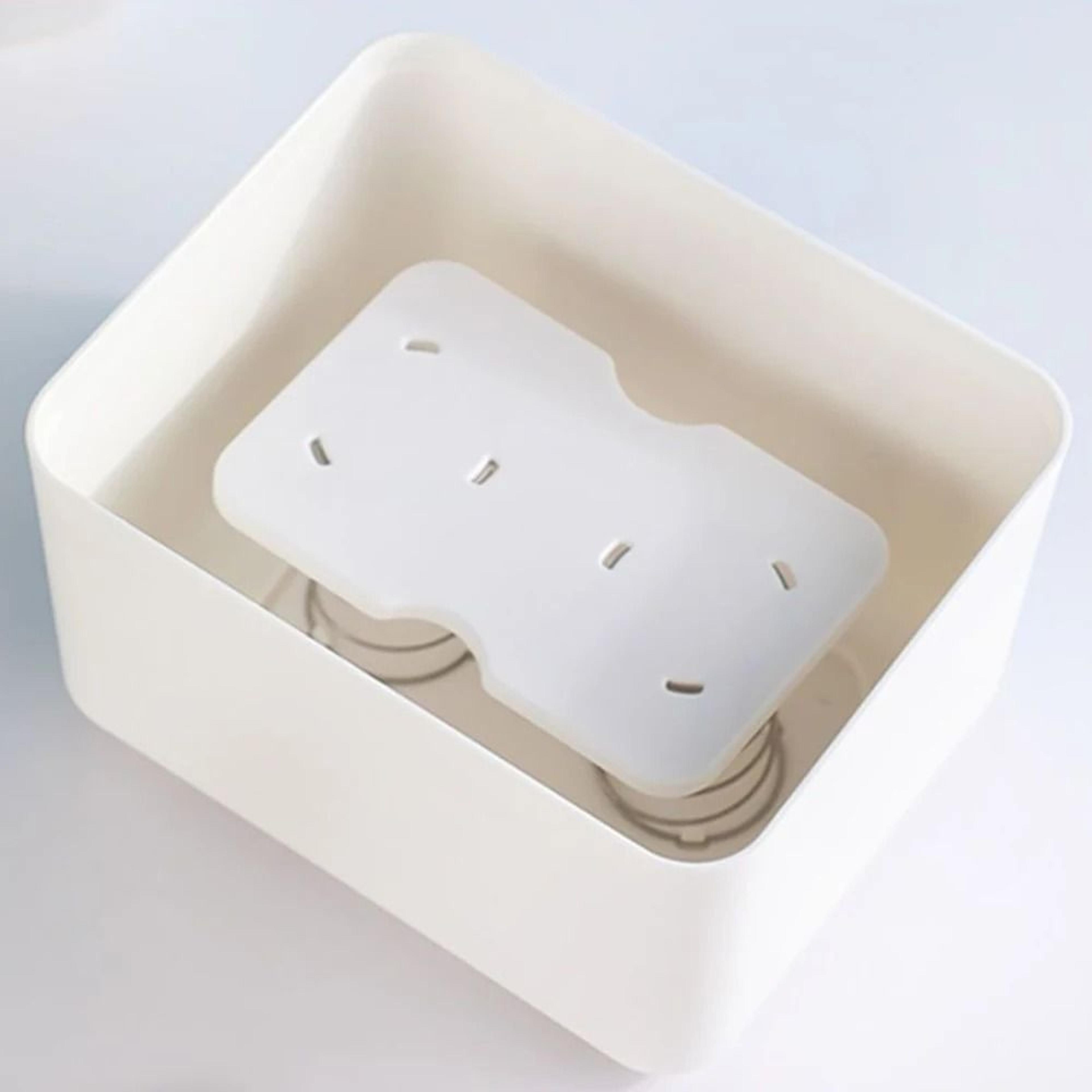 Spring Loaded Tissue Box Holder With Automatic Lift Tissue Dispenser For Home Office  Bathroom 3