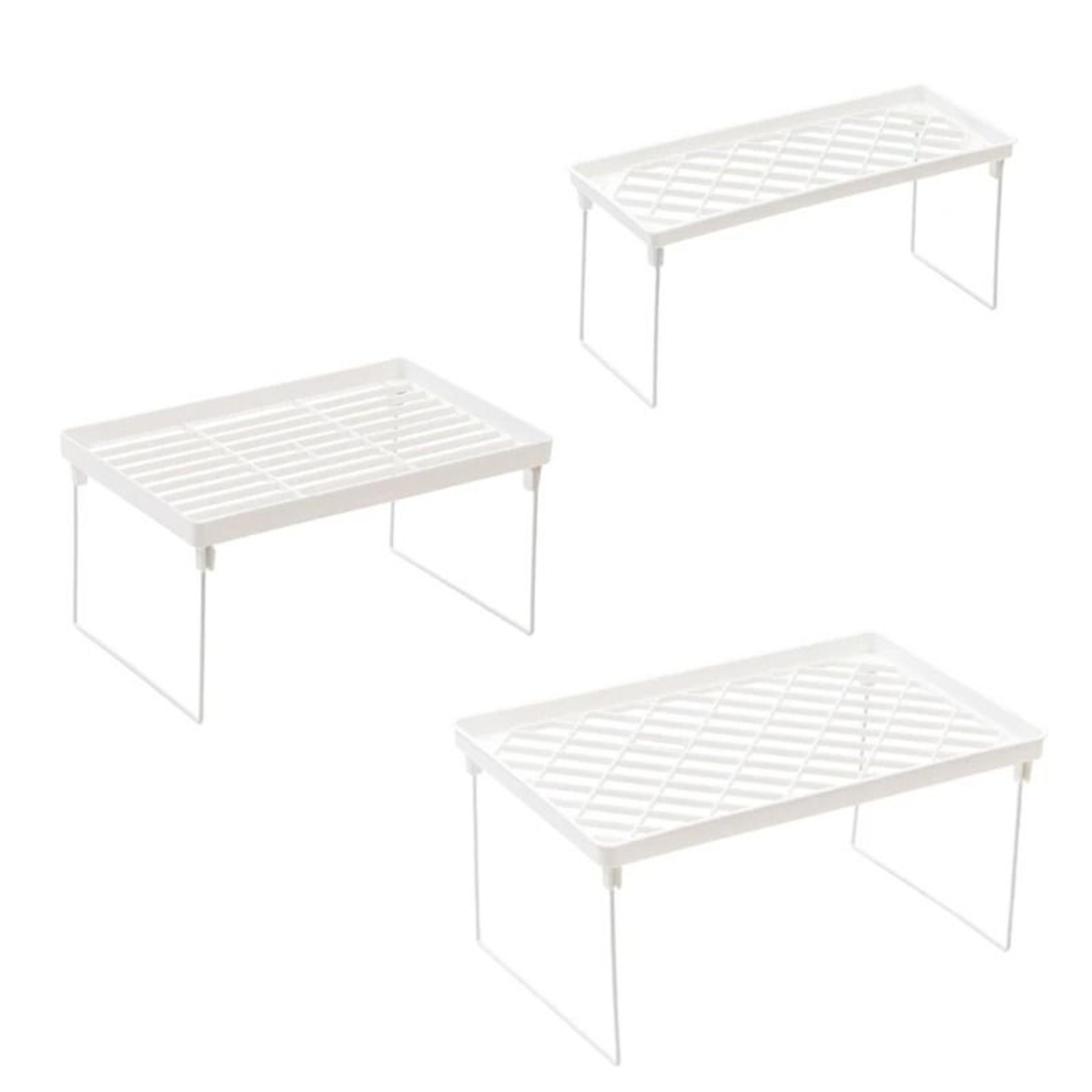 Multi Tier Storage Shelf Organizer For Kitchen Bathroom Office  Countertop Organization 0