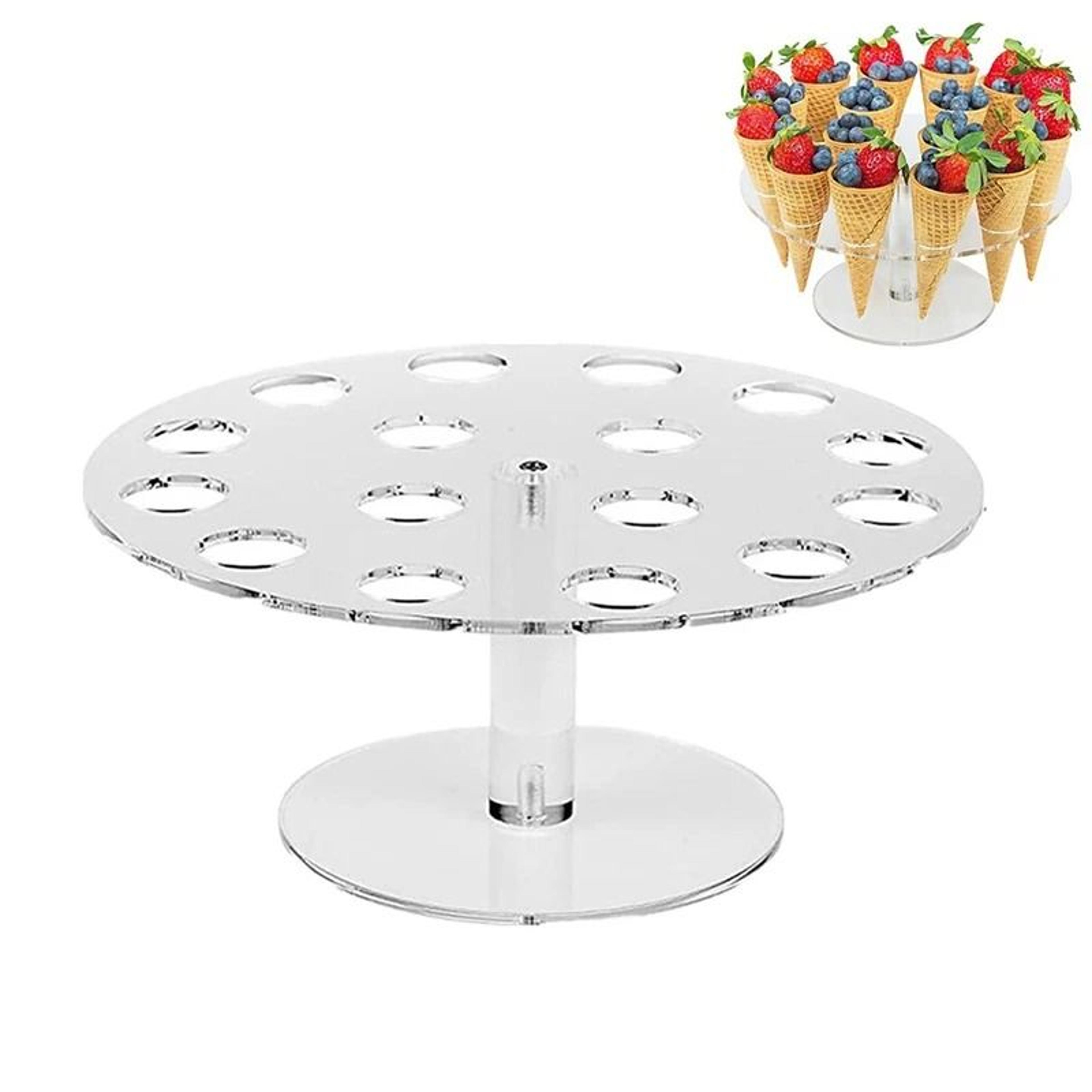 Acrylic Ice Cream Cone  Cupcake Display Stand For Parties Weddings  Dessert Tables 3