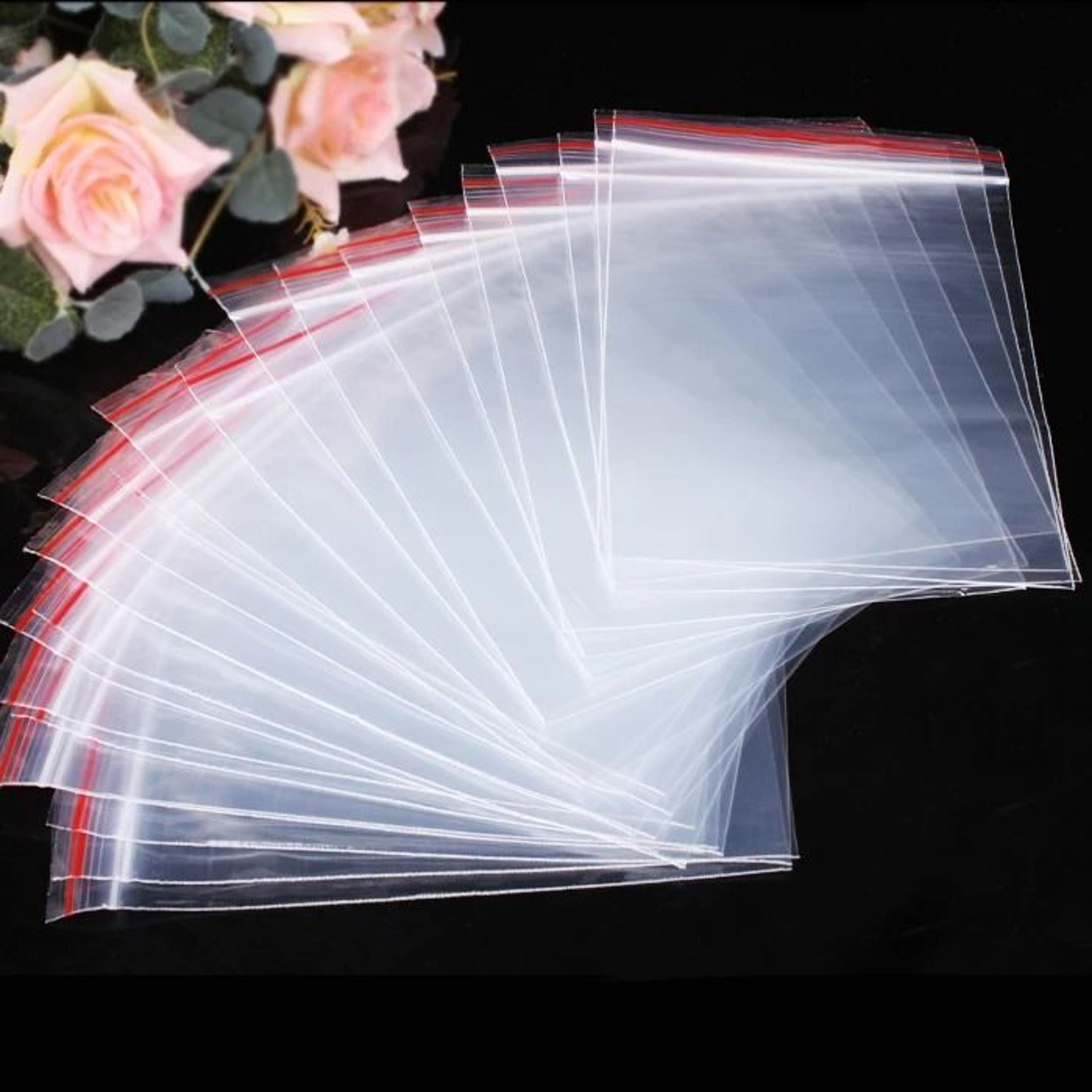 100 Pack Clear Resealable Zip Lock Storage Bags For Jewelry Crafts Food  Small Item Organization 7