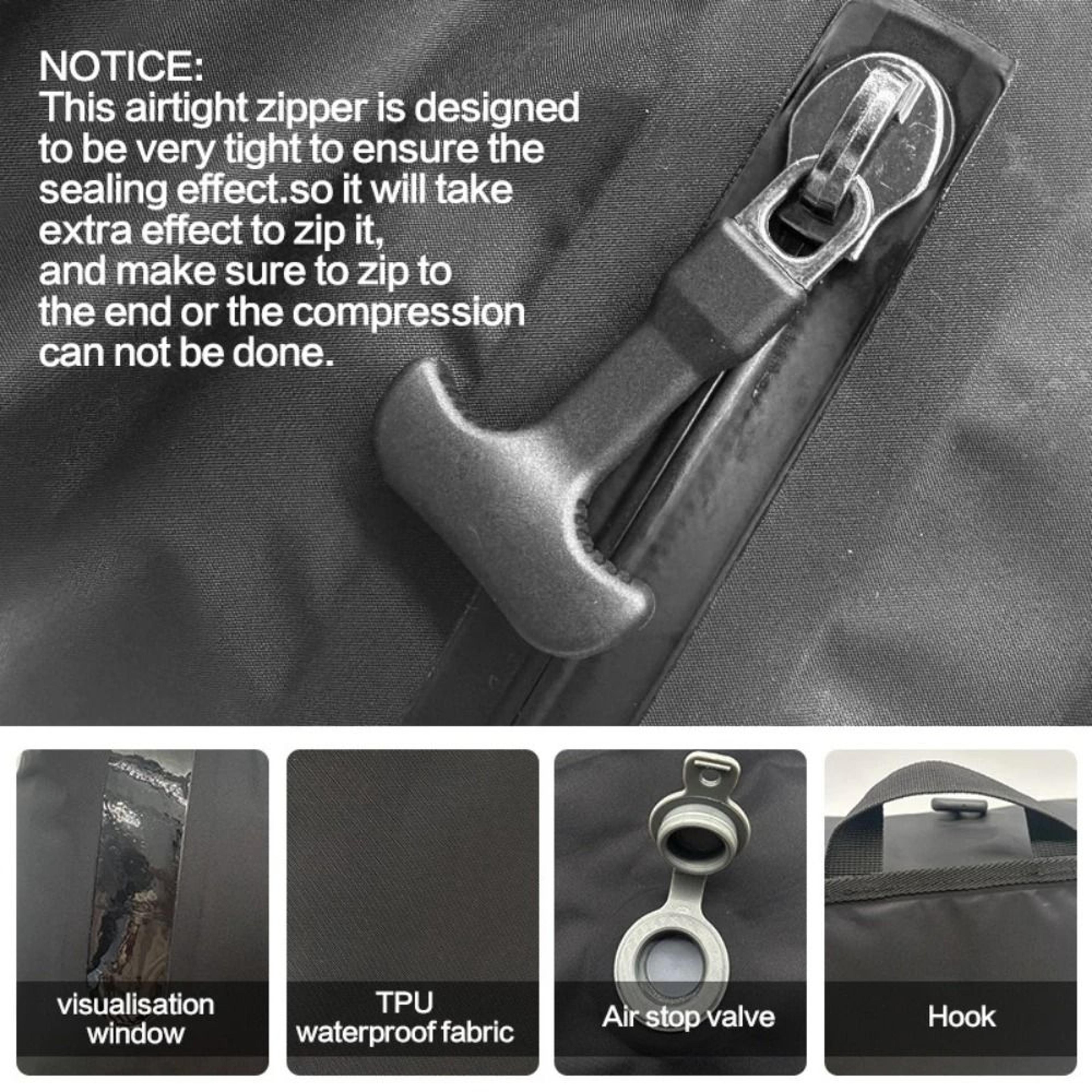 Vacuum Compression Storage Bags Reusable Space Saving Travel Packing Bags 4