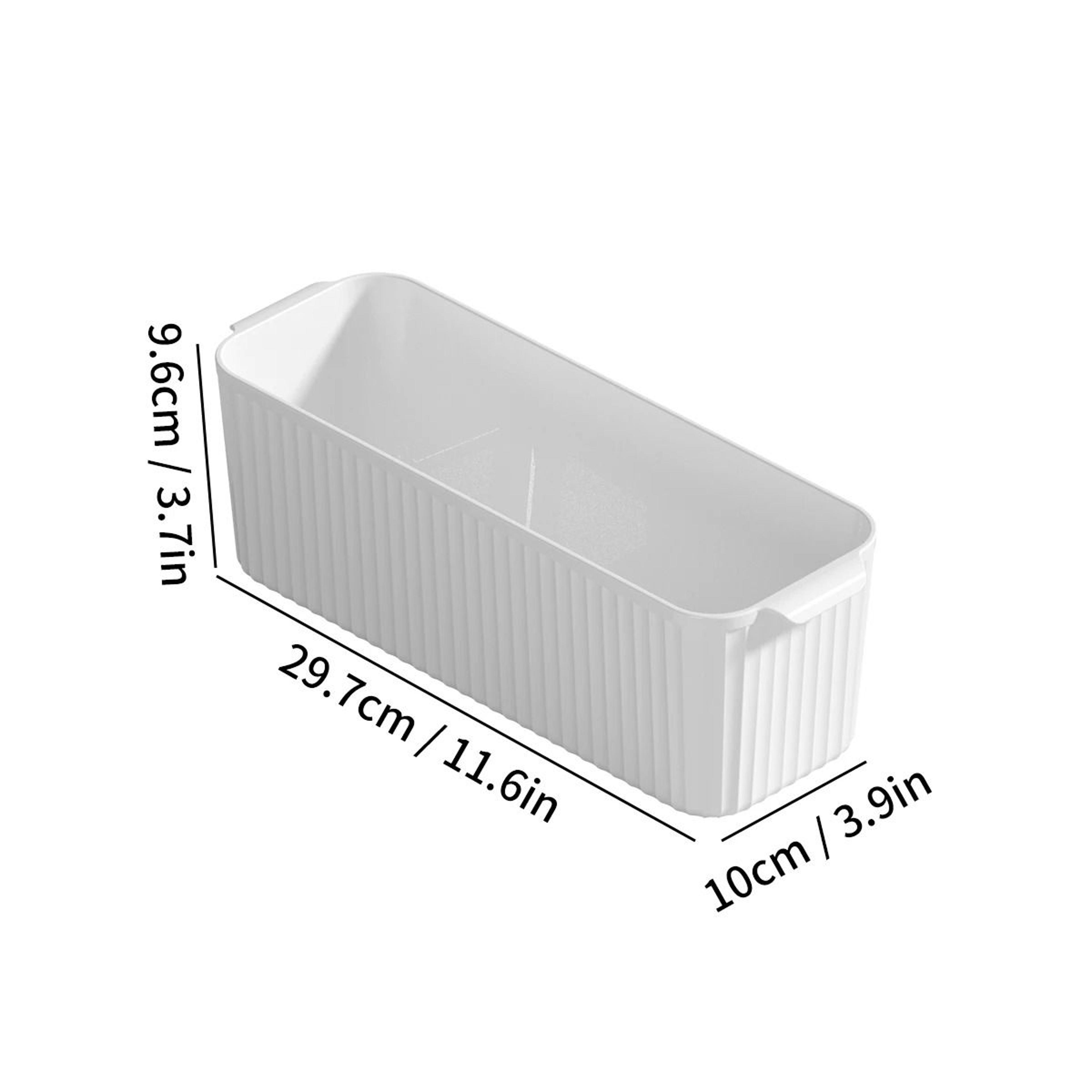 Plastic Cabinet Storage Basket Kitchen Organizer Bin For Pantry And Countertop 7