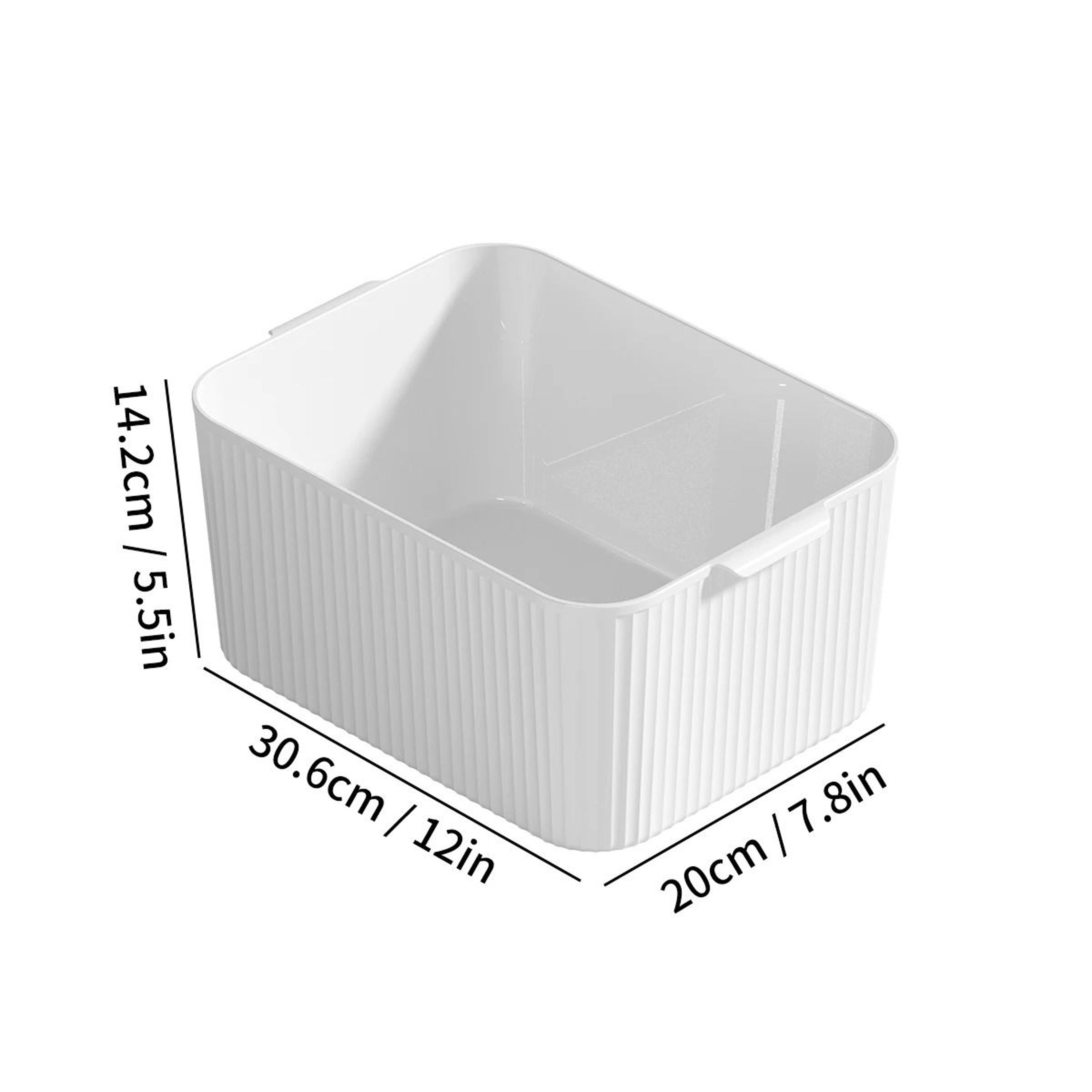 Plastic Cabinet Storage Basket Kitchen Organizer Bin For Pantry And Countertop 8