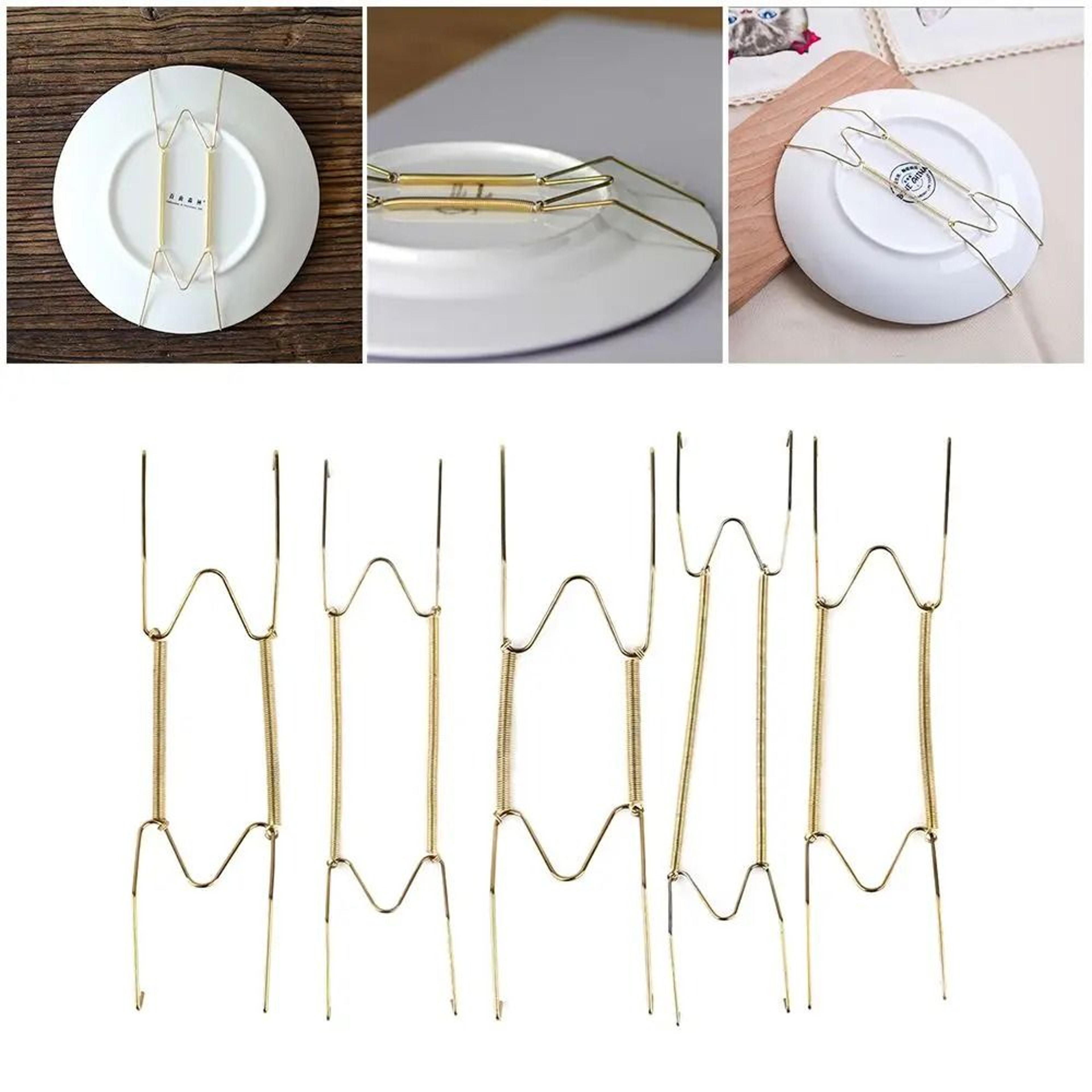 Adjustable Invisible Plate Hanger Spring Display Hook For Decorative Plates And Wall Art 2