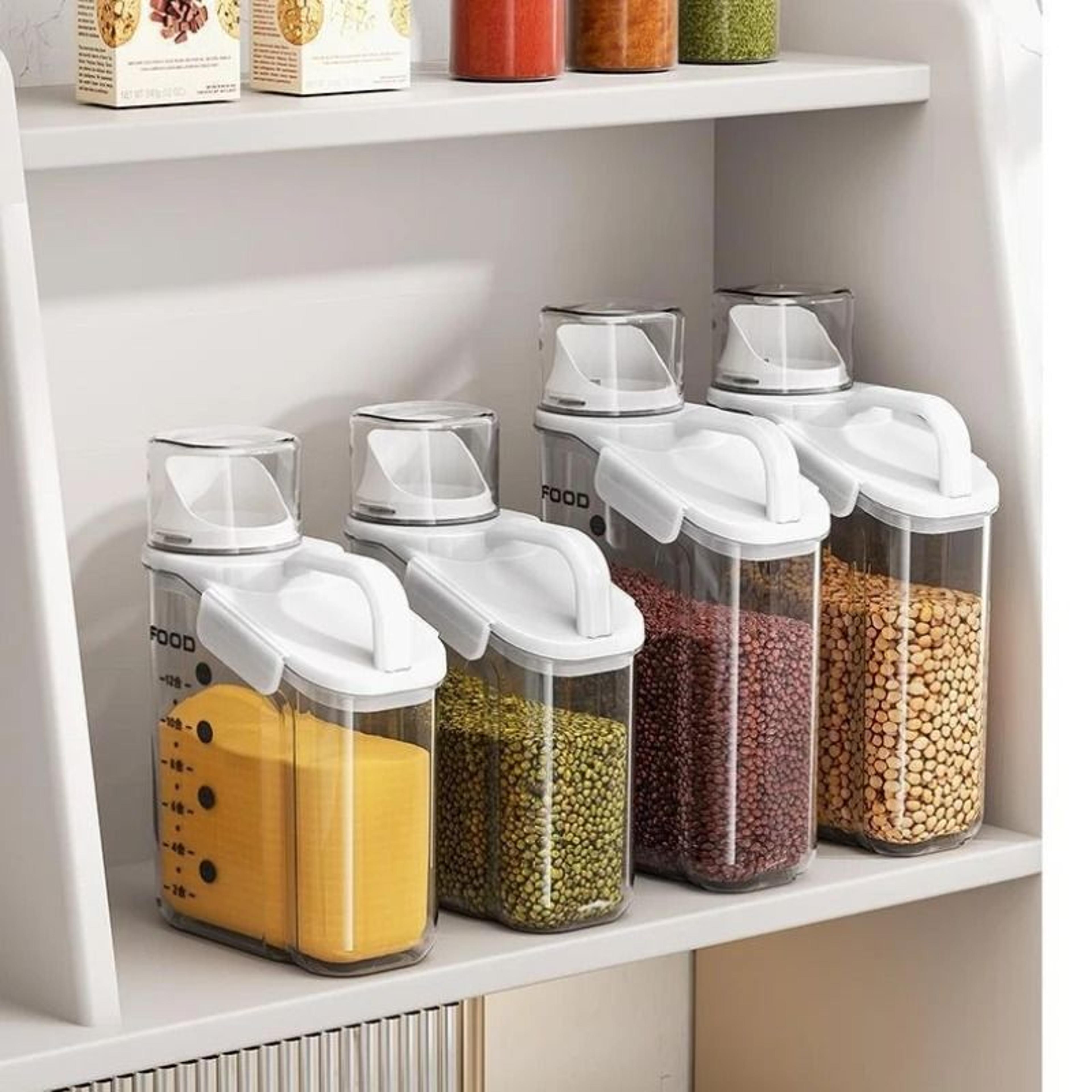 Airtight Cereal Storage Container With Pour Spout Rice And Grain Dispenser 4