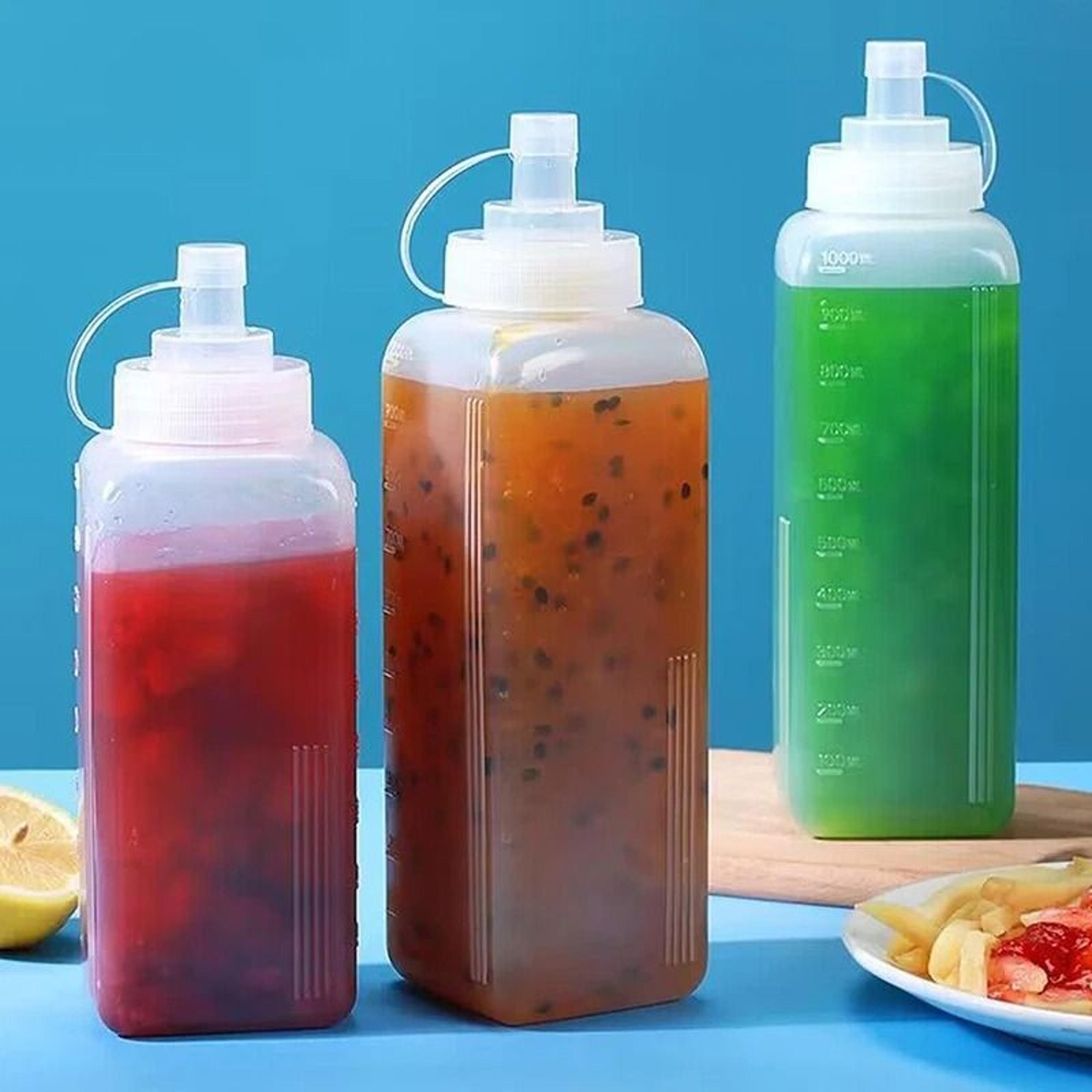 large mouth squeeze sauce bottle condiment dispenser for oil dressing and syrup