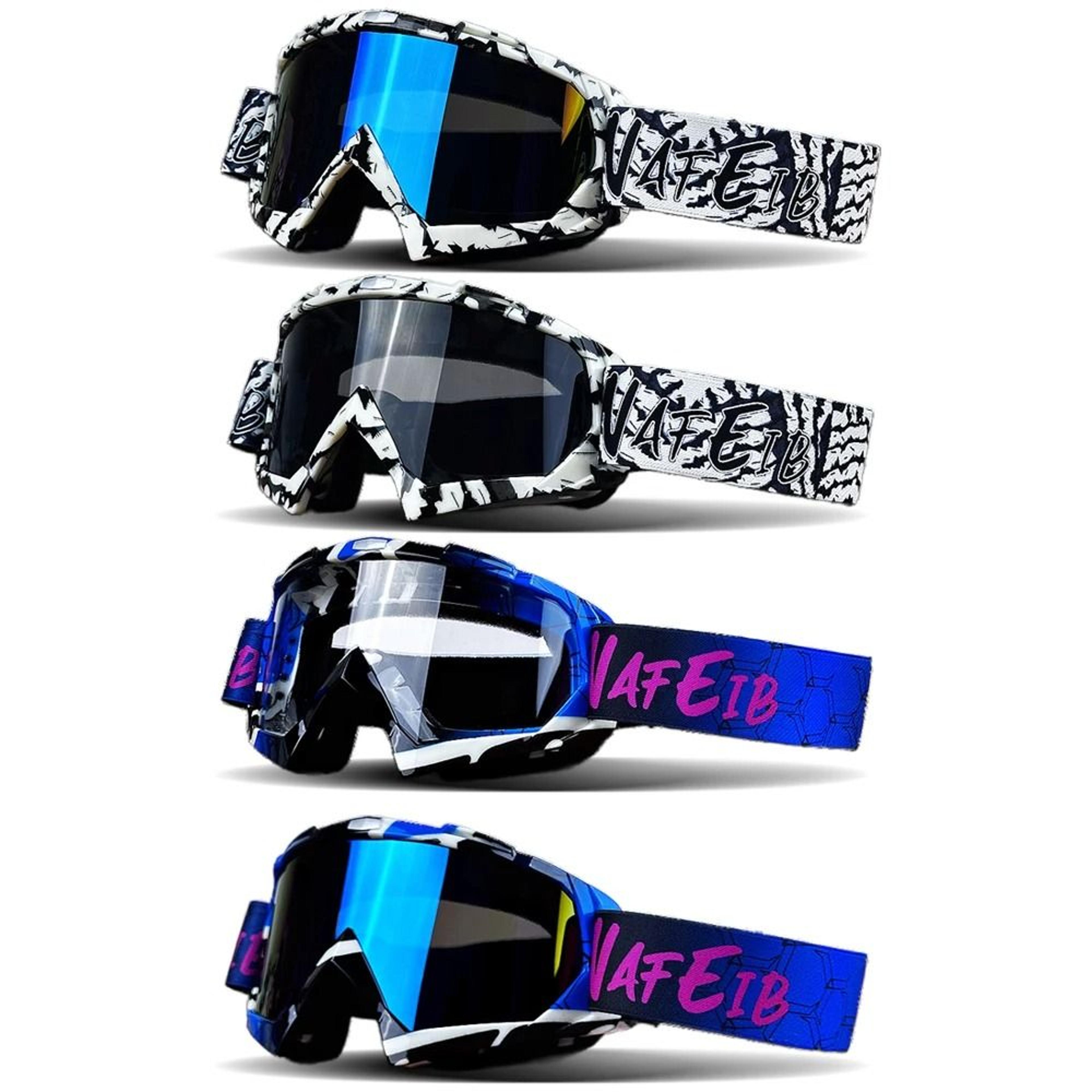Purple Motocross Goggles UV400 Windproof Riding Glasses 4